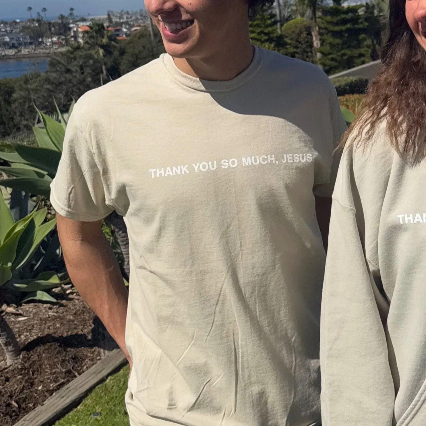 NEW EXCLUSIVE | "THANK YOU SO MUCH JESUS" TEE | SAND sold by He Would Love First product image thumbnail 2
