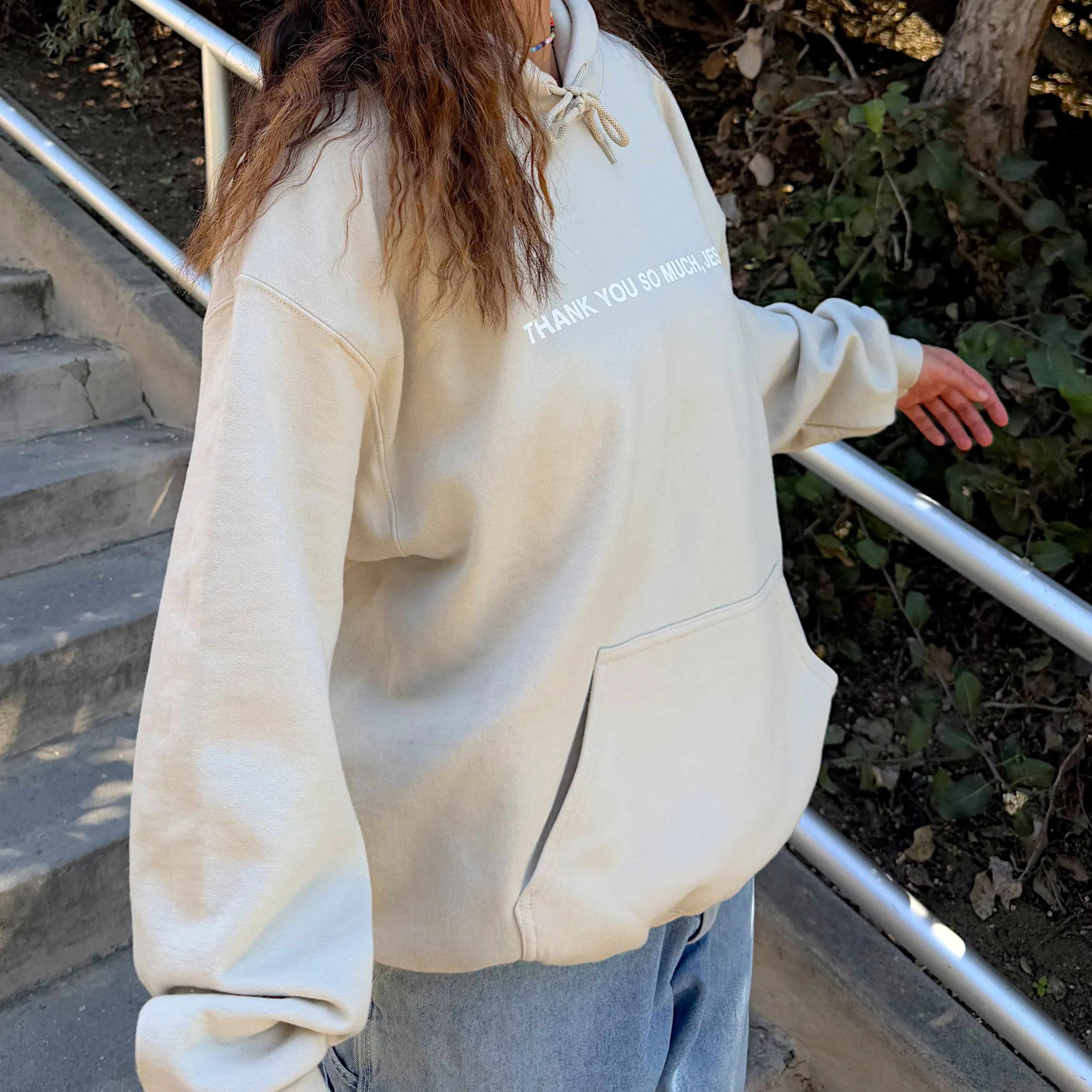 NEW | "THANK YOU SO MUCH JESUS" HOODIE | SAND sold by He Would Love First product image thumbnail 5