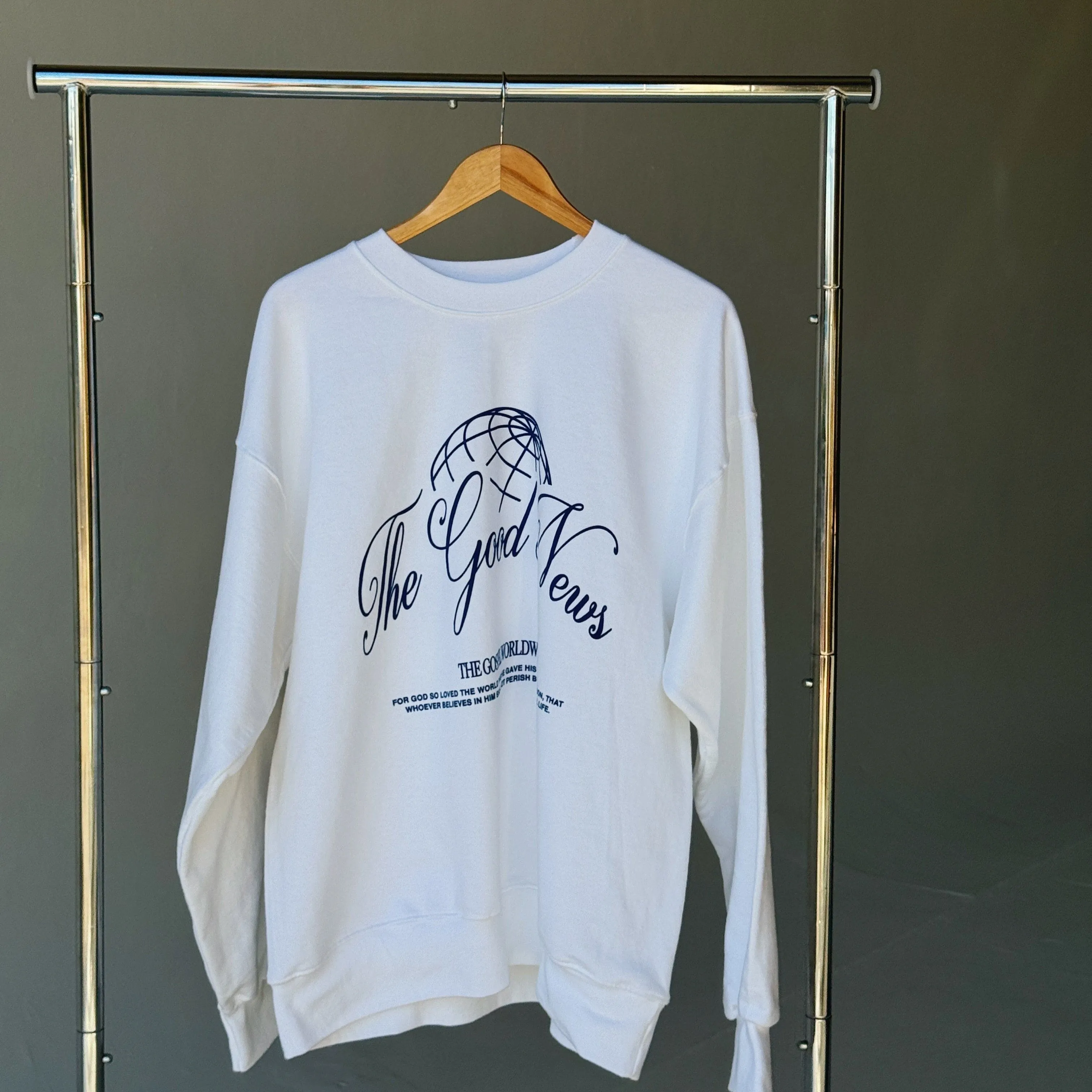 NEW | "THE GOOD NEWS" CREWNECK | WHITE sold by He Would Love First product image thumbnail 4