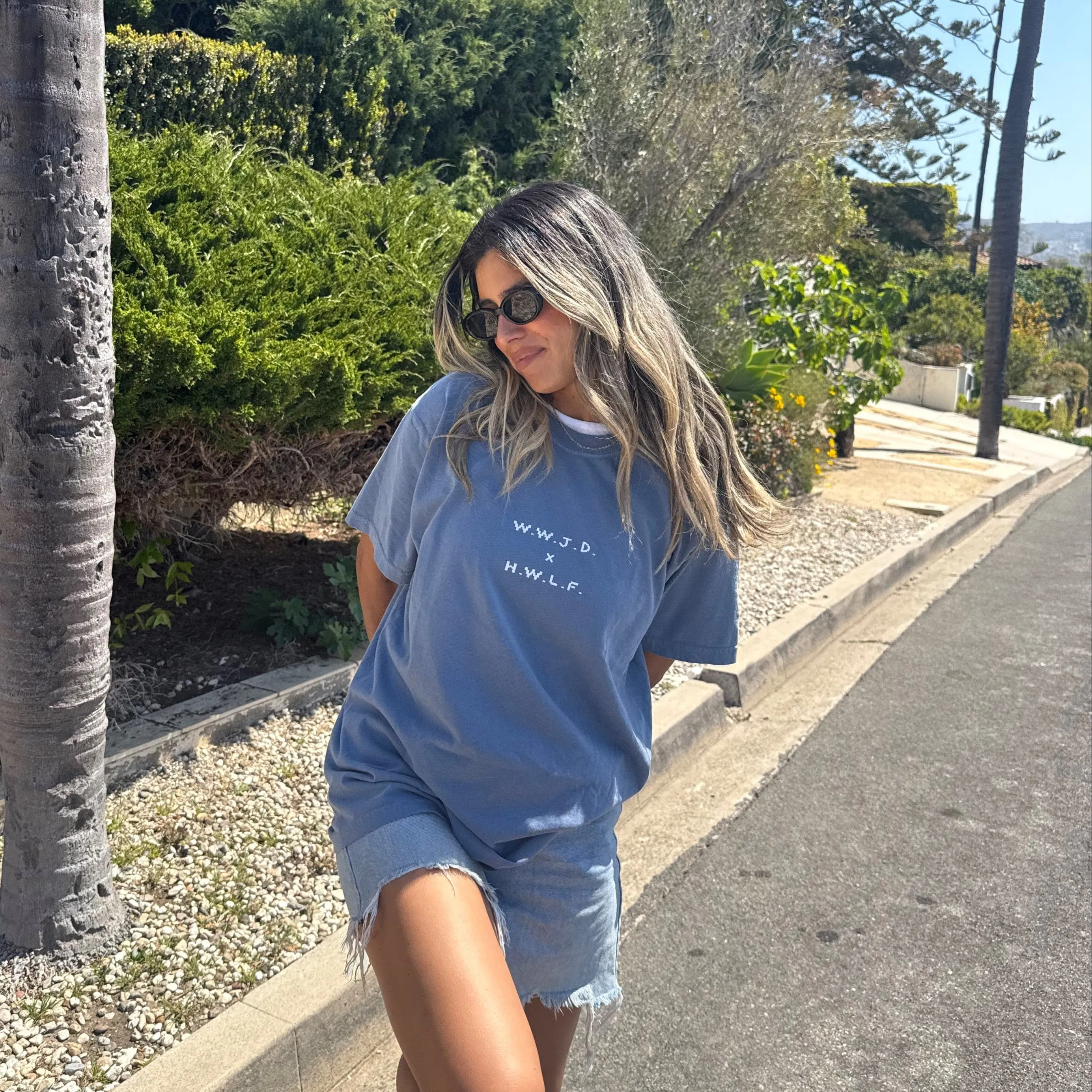 NEW! | "WWJD X RETRO" PREMIUM COMFORT COLOR TEE | BLUE JEAN sold by He Would Love First