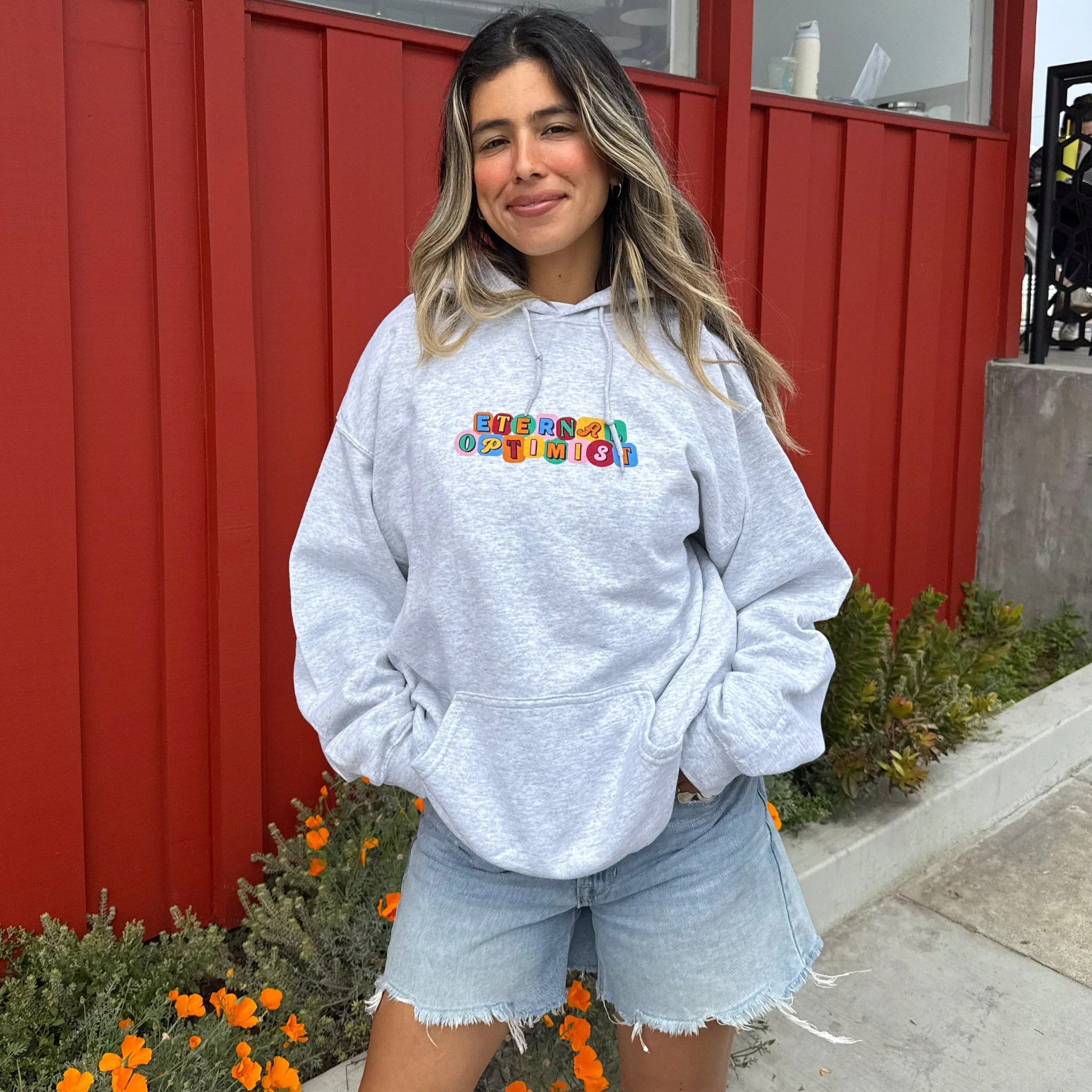 NEW! | "ETERNAL OPTIMIST" HOODIE | ASH sold by He Would Love First product image thumbnail 4