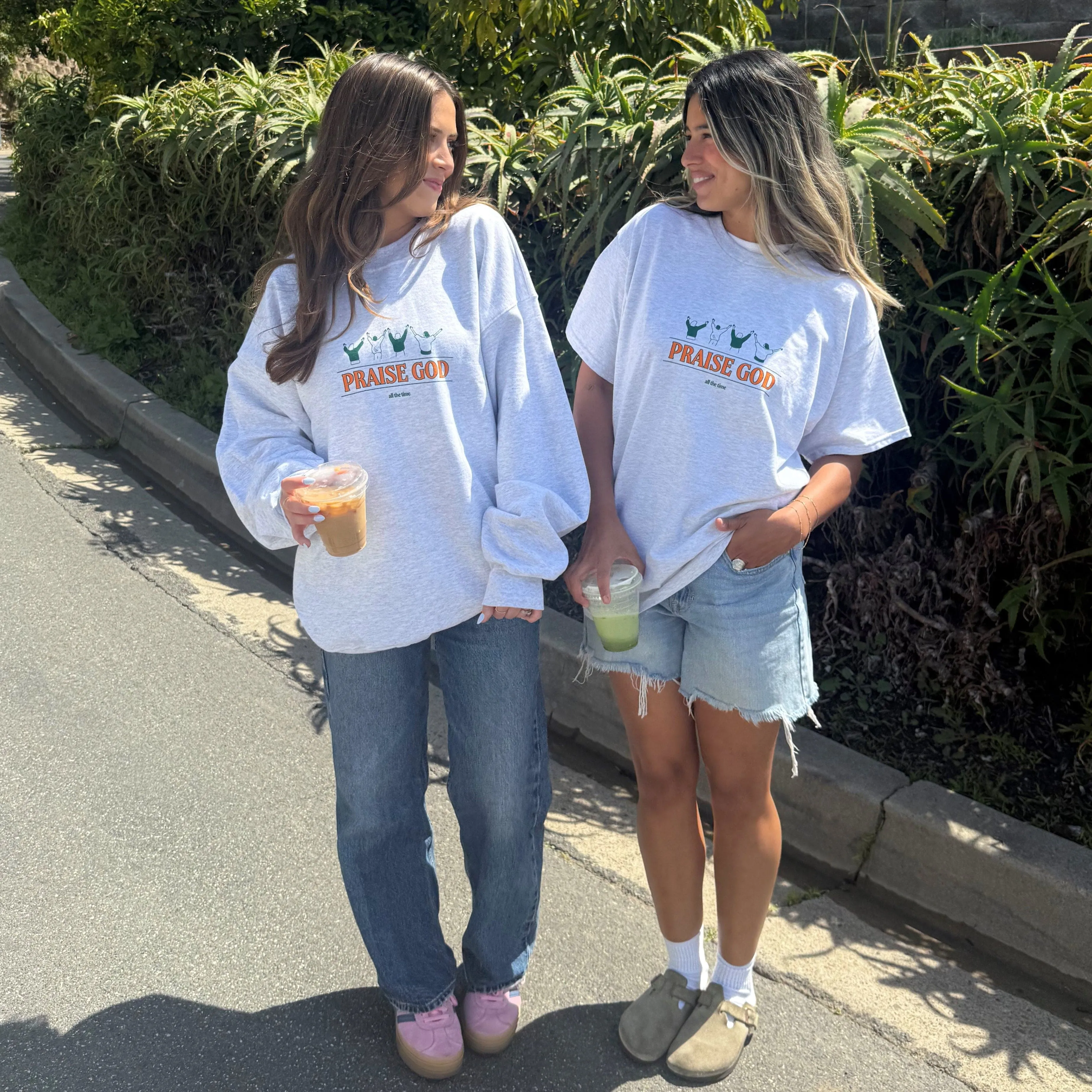 NEW! | "PRAISE GOD" CREWNECK | ASH sold by He Would Love First product image thumbnail 3