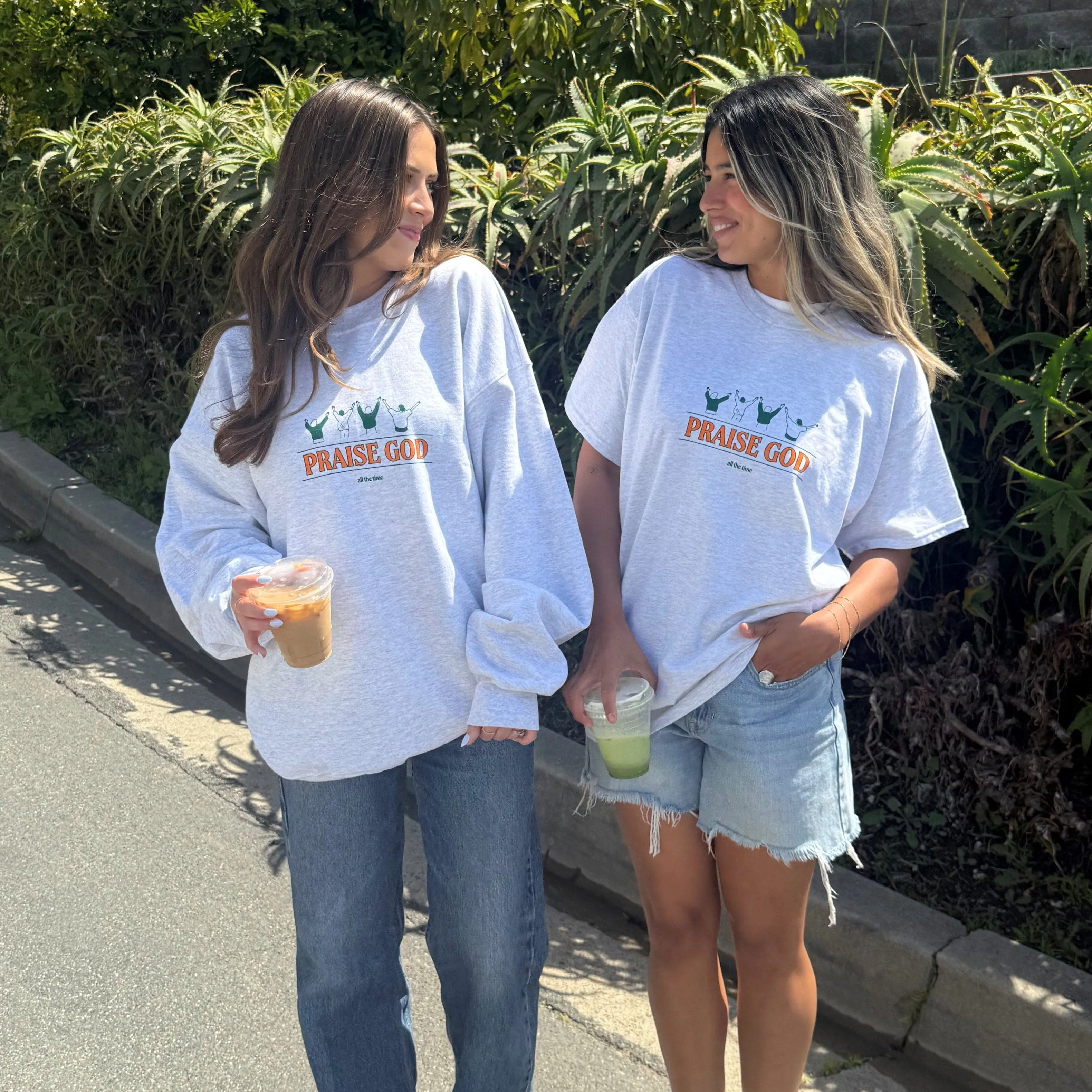 NEW! | "PRAISE GOD" TEE | ASH sold by He Would Love First product image thumbnail 4