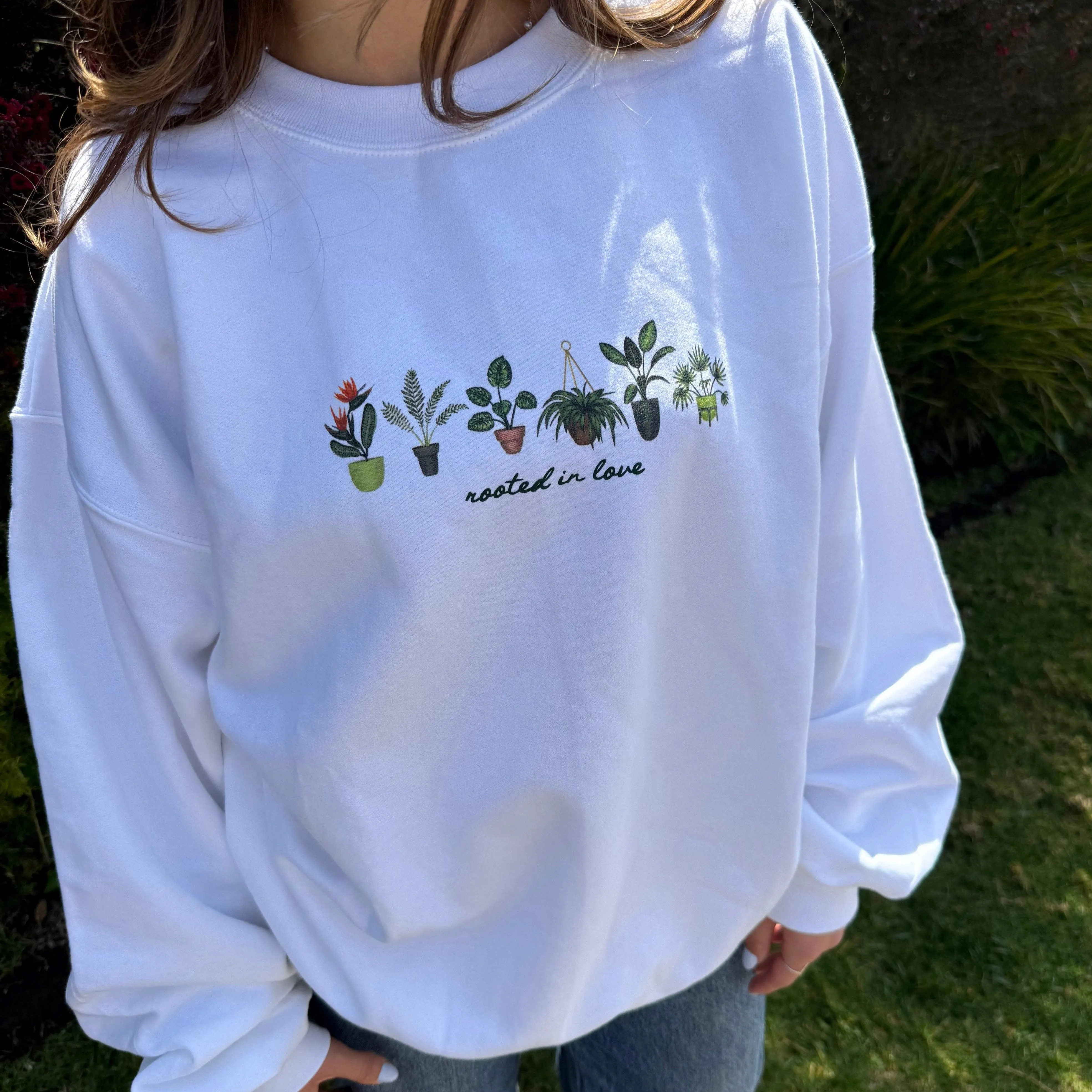 NEW! | "ROOTED IN LOVE" CREWNECK | WHITE sold by He Would Love First product image thumbnail 4