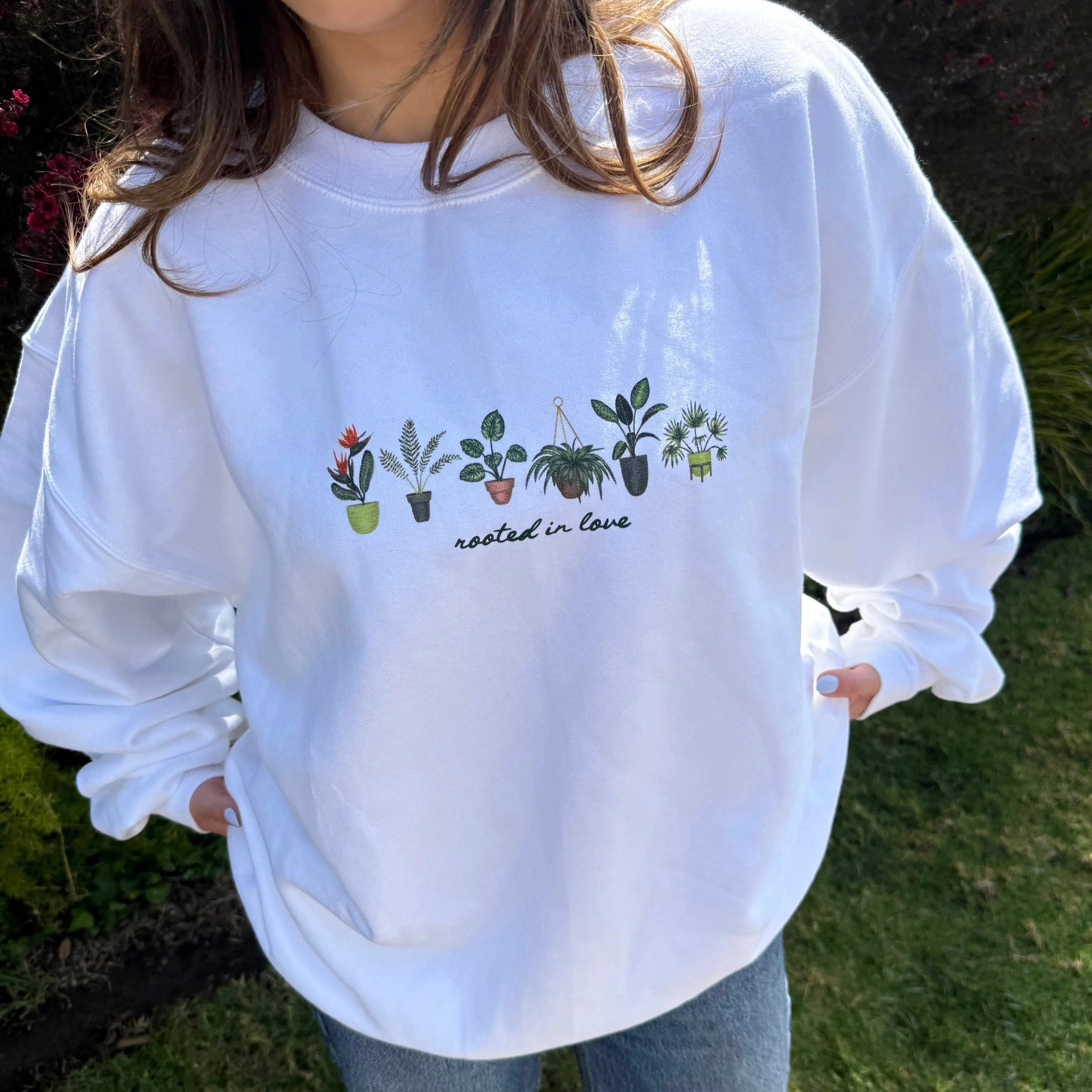 NEW! | "ROOTED IN LOVE" CREWNECK | WHITE sold by He Would Love First product image thumbnail 2