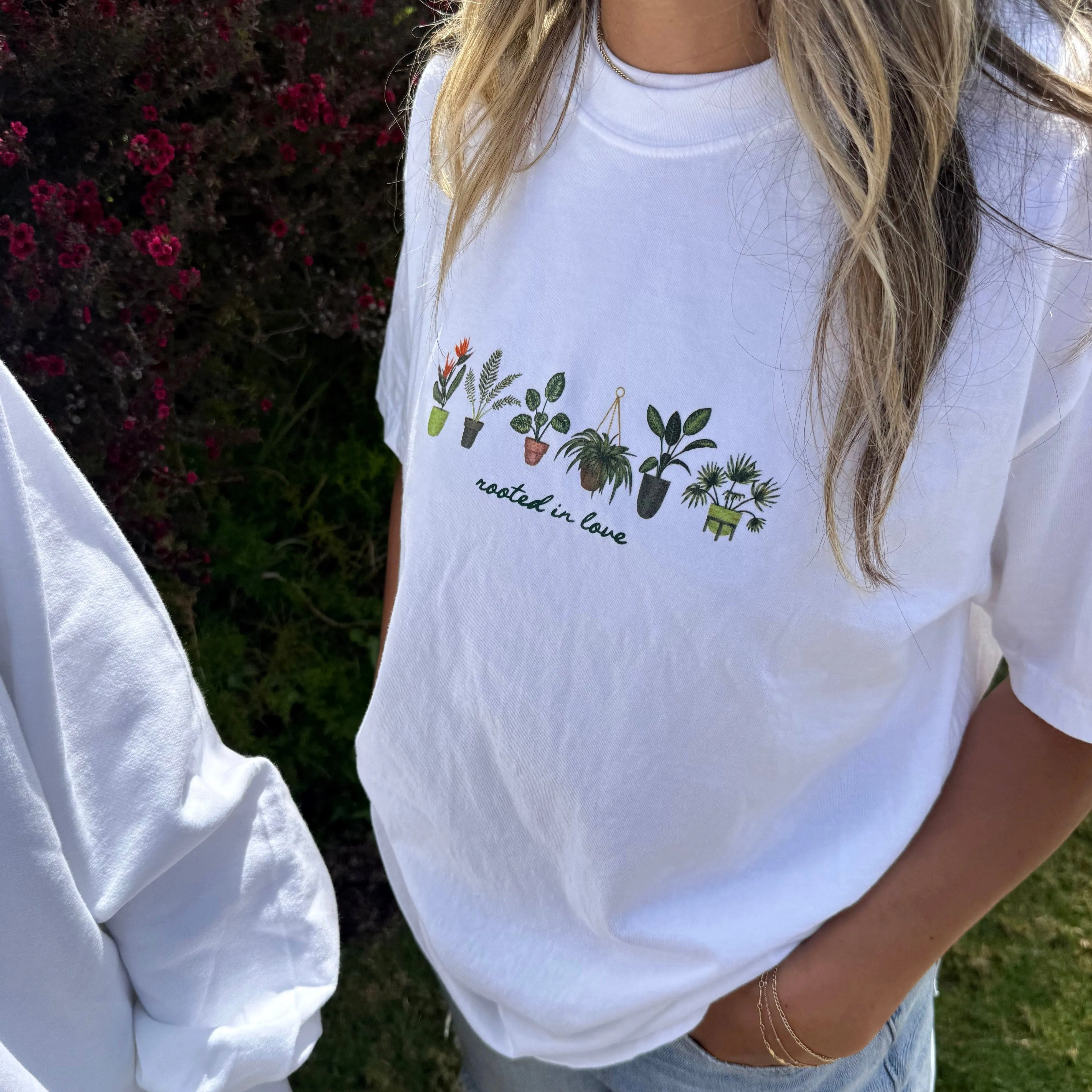 NEW! "ROOTED IN LOVE" TEE | WHITE sold by He Would Love First product image thumbnail 3