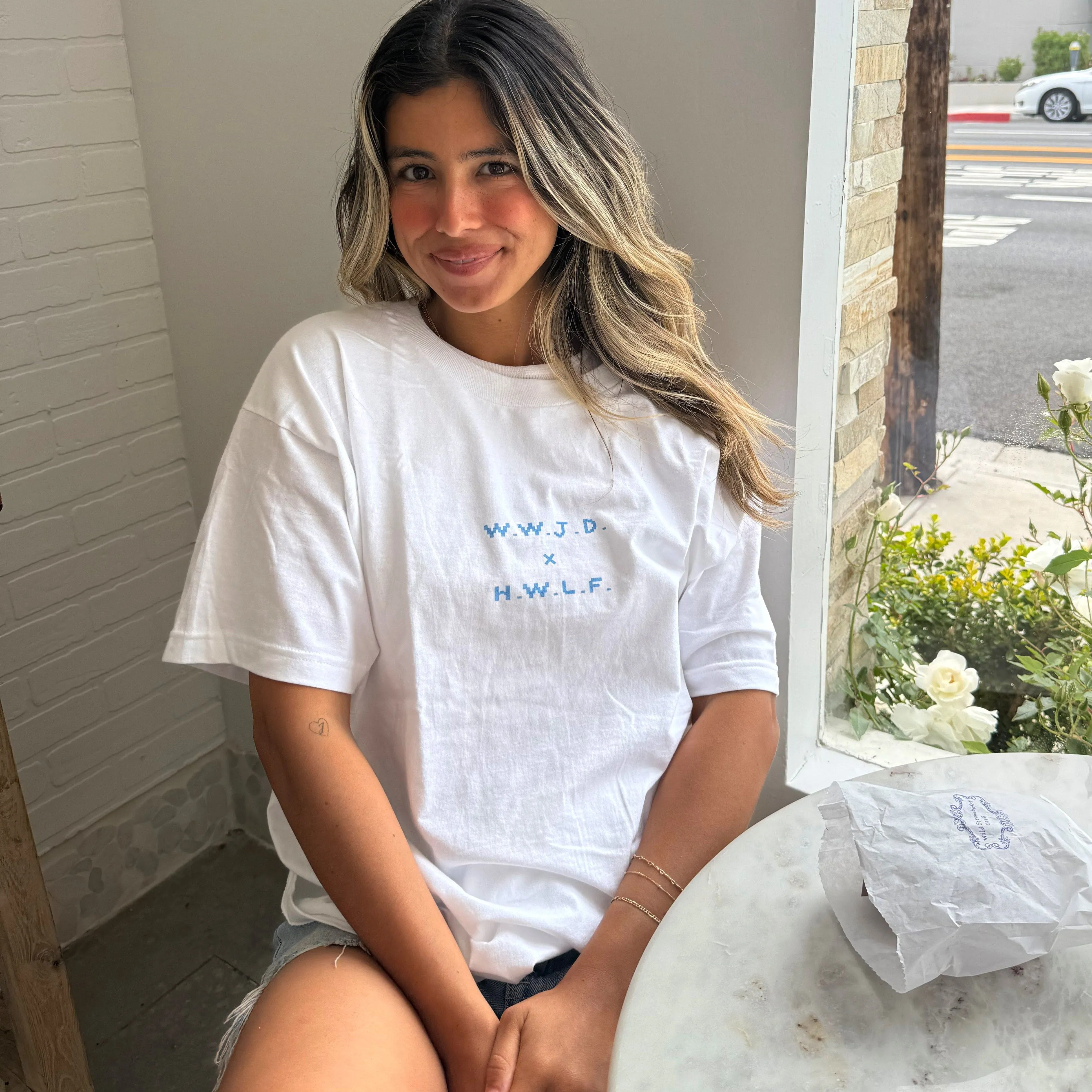 NEW! "WWJD X HWLF" RETRO TEE sold by He Would Love First product image thumbnail 2