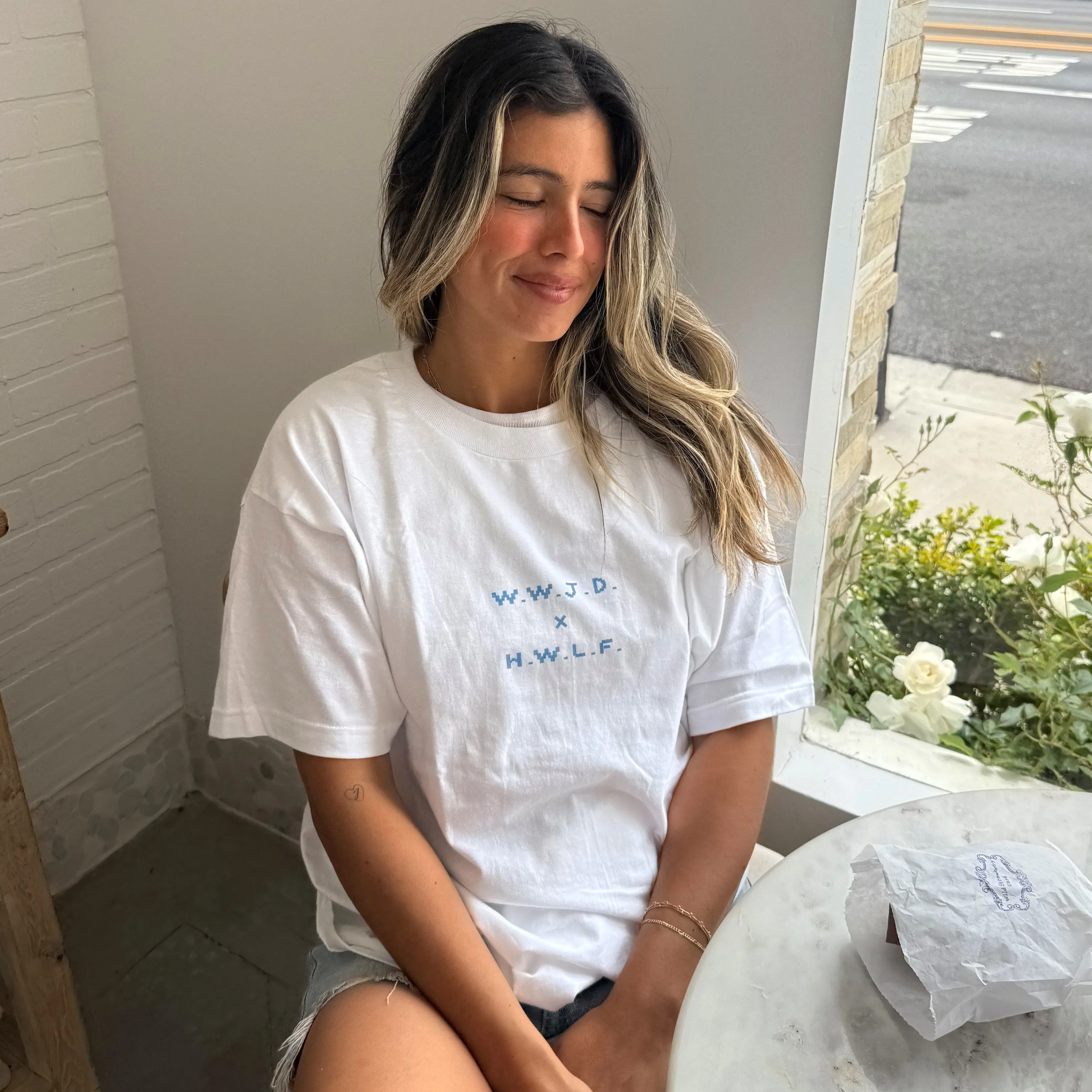 NEW! "WWJD X HWLF" RETRO TEE sold by He Would Love First product image thumbnail 4