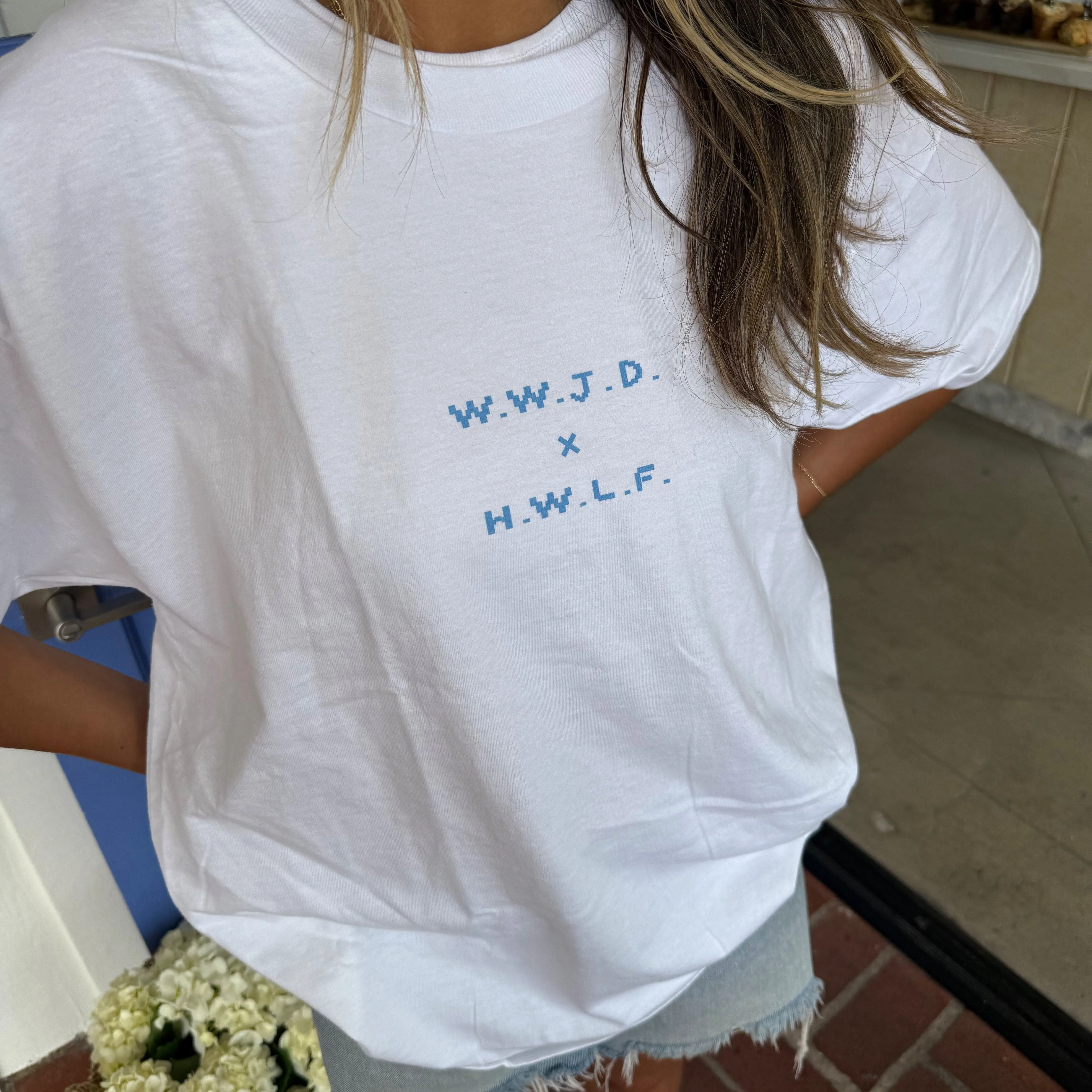 NEW! "WWJD X HWLF" RETRO TEE sold by He Would Love First product image thumbnail 3