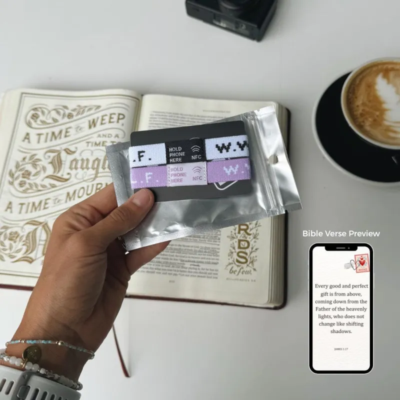 NEW! | DAILY BIBLE VERSE "WWJD X HWLF" BRACELETS | 2-PACK sold by He Would Love First