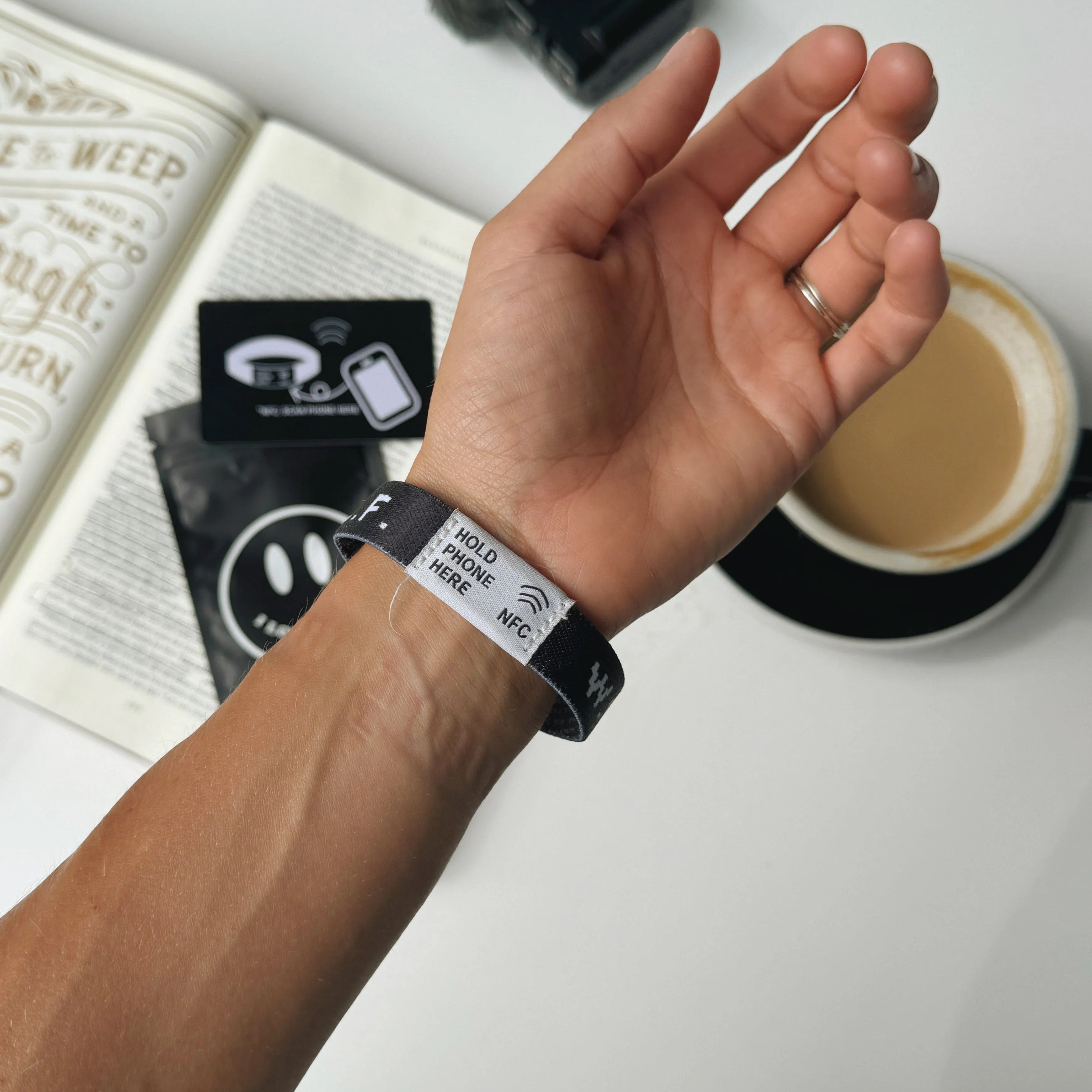 NEW! | DAILY BIBLE VERSE "WWJD X HWLF" BRACELET | BLACK sold by He Would Love First product image thumbnail 2