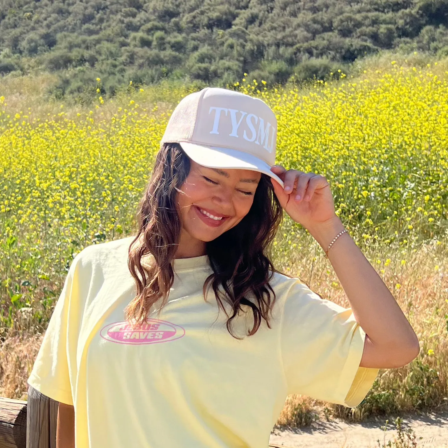 NEW! | "TYSMJ" HAT | TAN sold by He Would Love First product image thumbnail 2