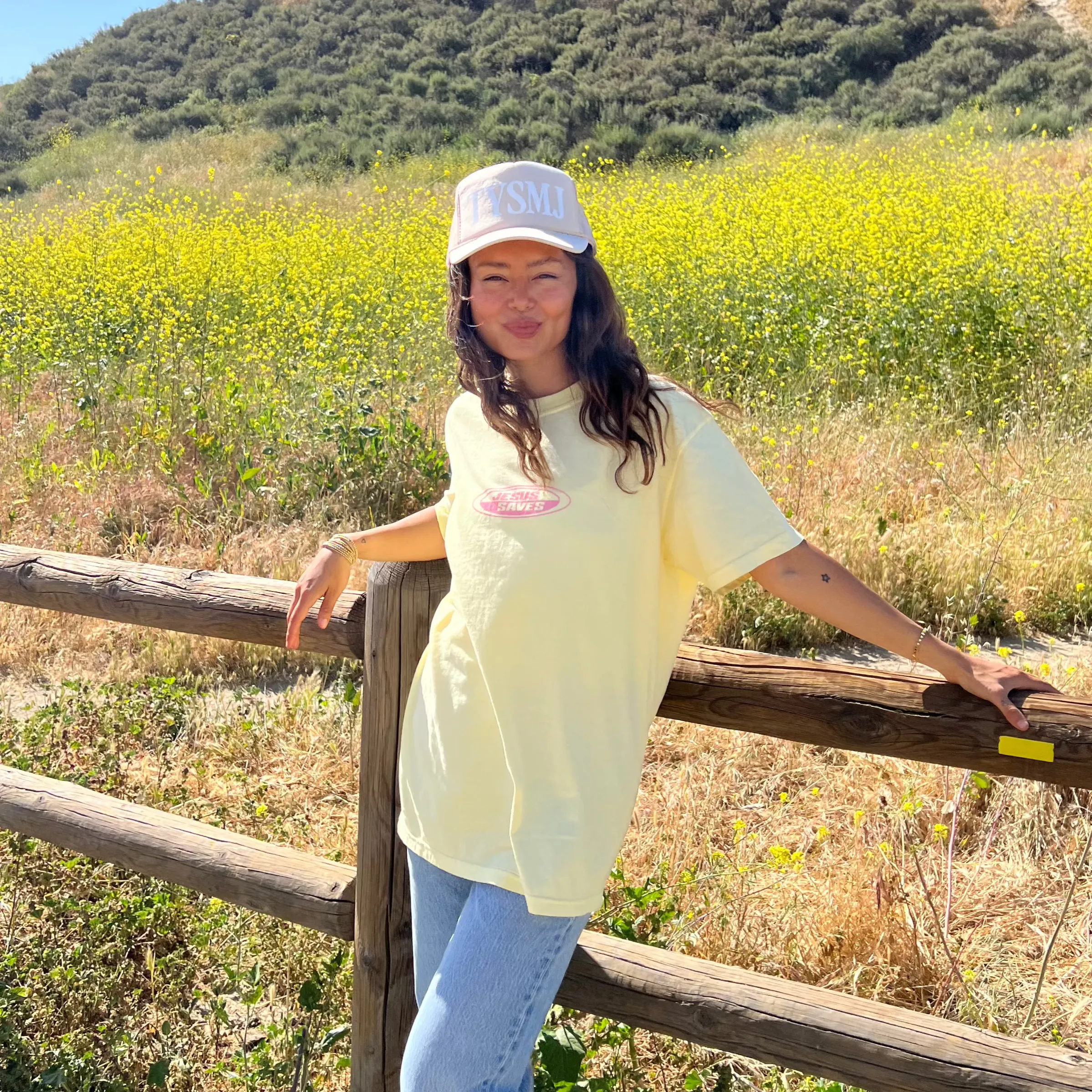 NEW! | "JESUS SAVES" RETRO COMFORT COLOR TEE | YELLOW sold by He Would Love First product image thumbnail 4