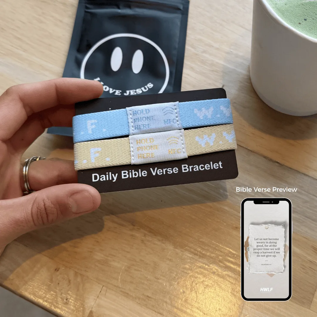 BULK PRICING! | DAILY BIBLE VERSE "WWJD X HWLF" BRACELET | ASSORTED COLORS sold by He Would Love First product image thumbnail 2