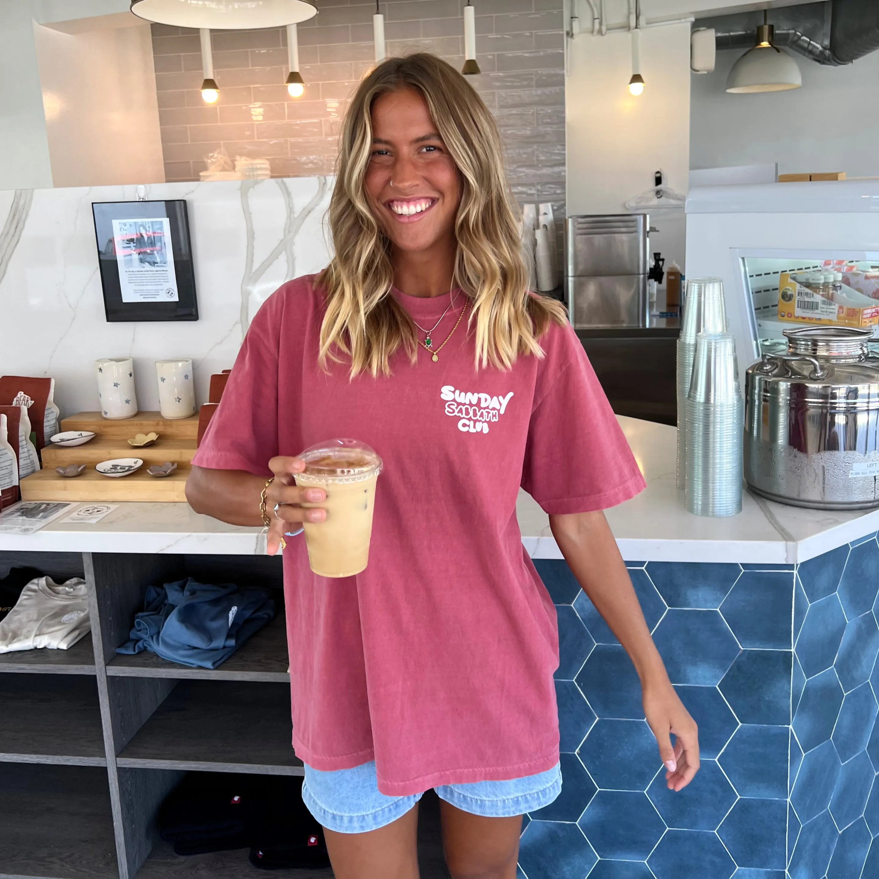 NEW! "SUNDAY SABBATH CLUB" PREMIUM COMFORT COLOR TEE sold by He Would Love First product image thumbnail 2