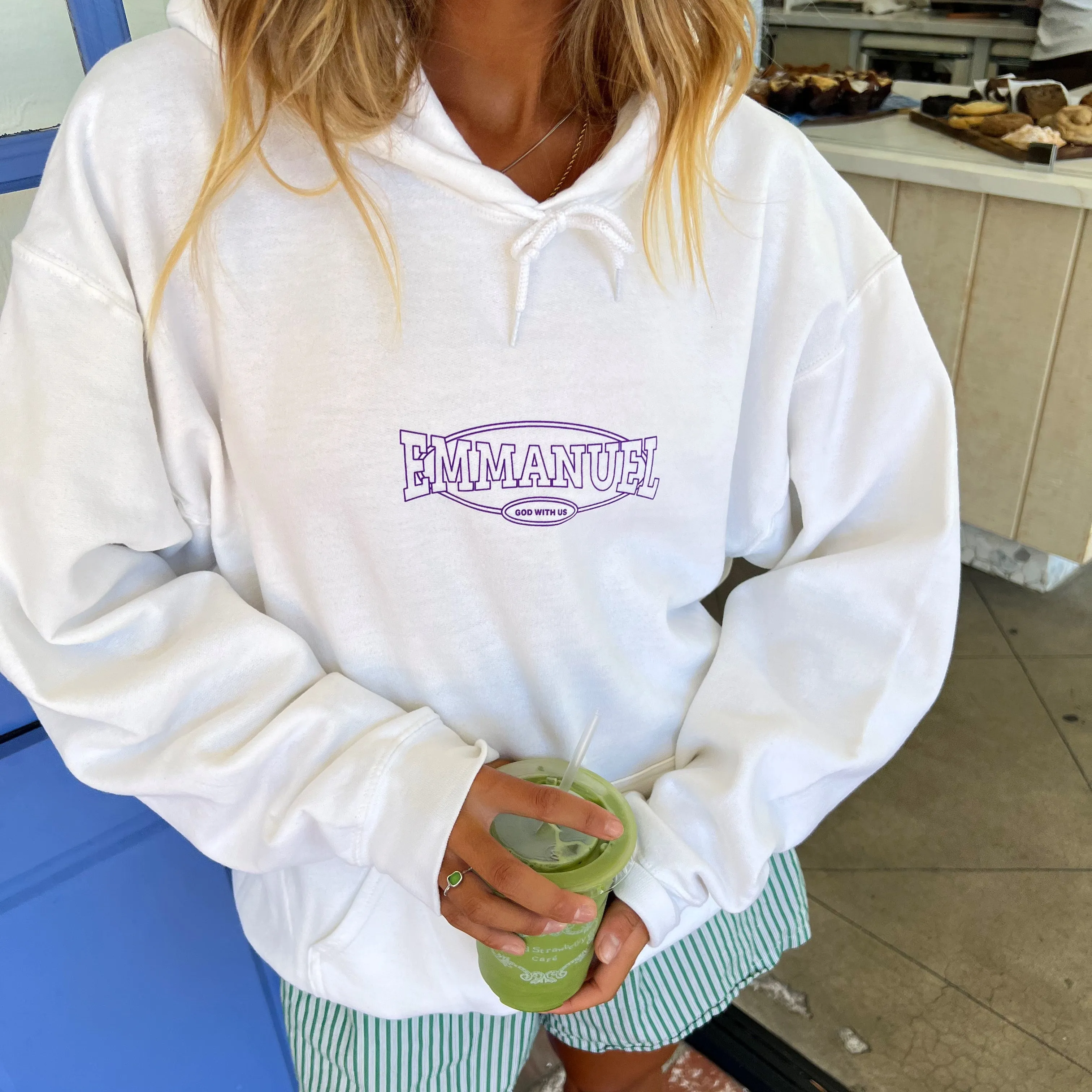 NEW | "EMMANUEL" HOODIE | WHITE sold by He Would Love First