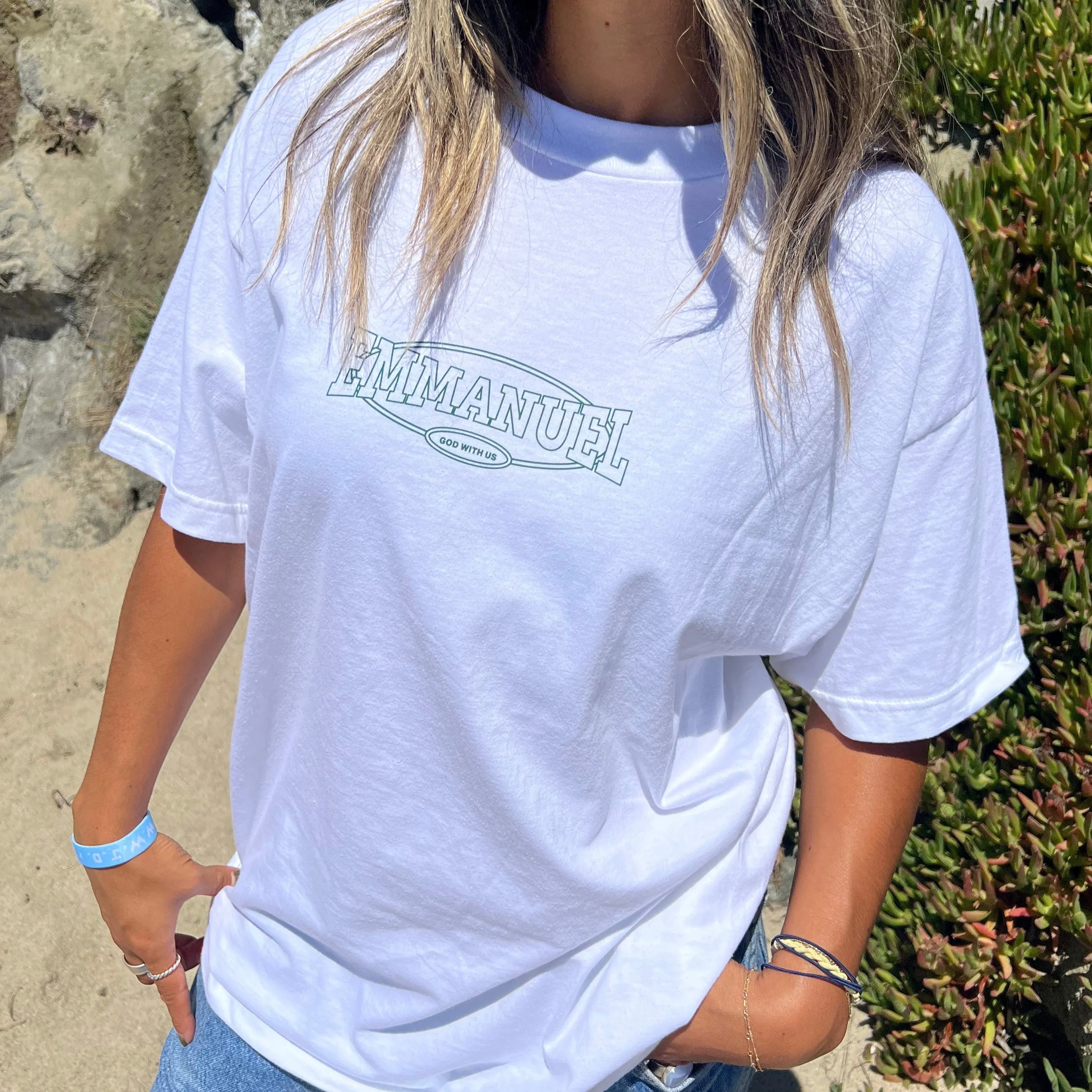 NEW! | "EMMANUEL" TEE | WHITE sold by He Would Love First product image thumbnail 2