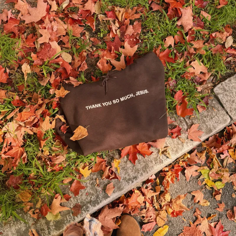 NEW | "THANK YOU SO MUCH JESUS" HOODIE | DARK CHOCOLATE sold by He Would Love First