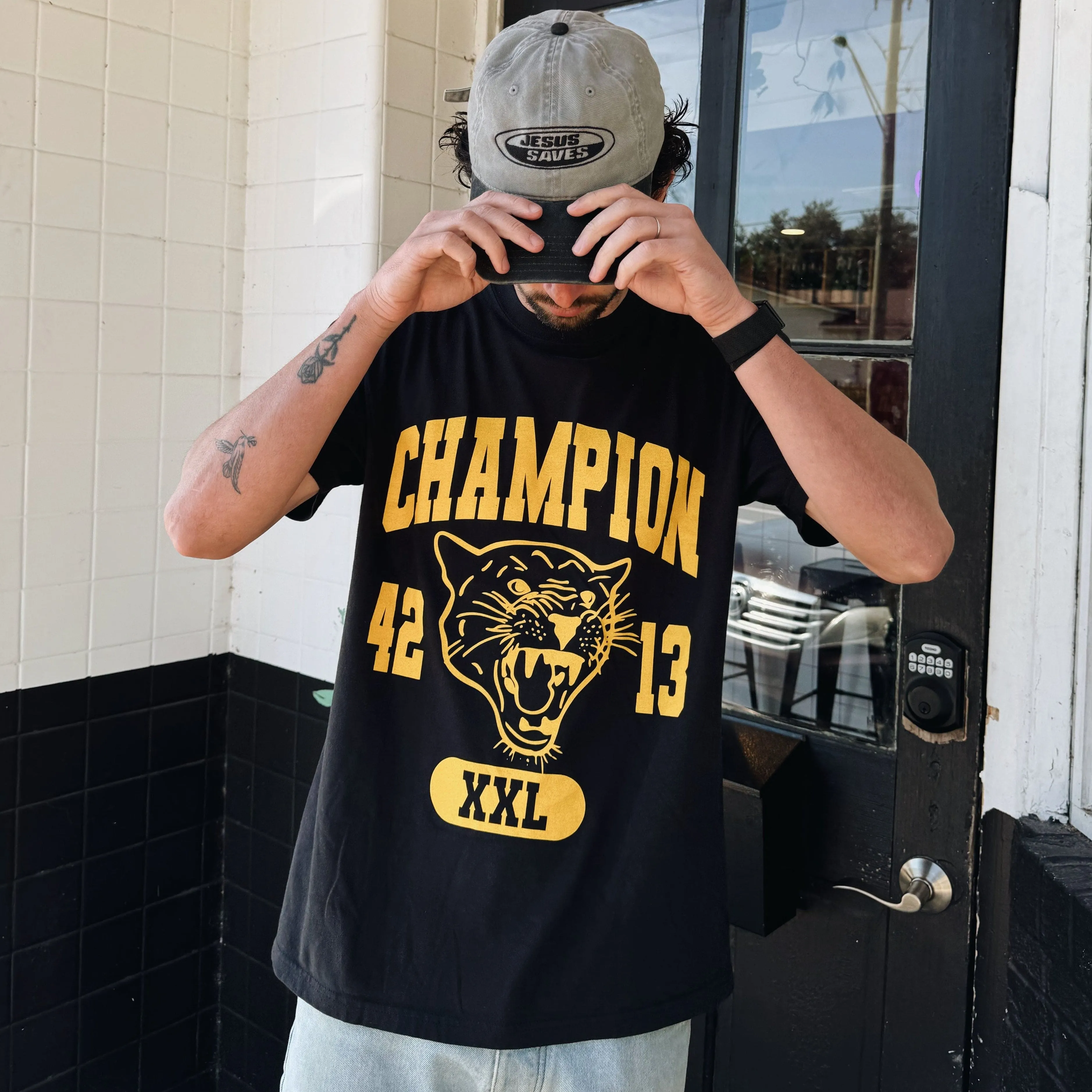 CHAMPION PREMIUM COMFORT COLOR TEE sold by He Would Love First product image thumbnail 2