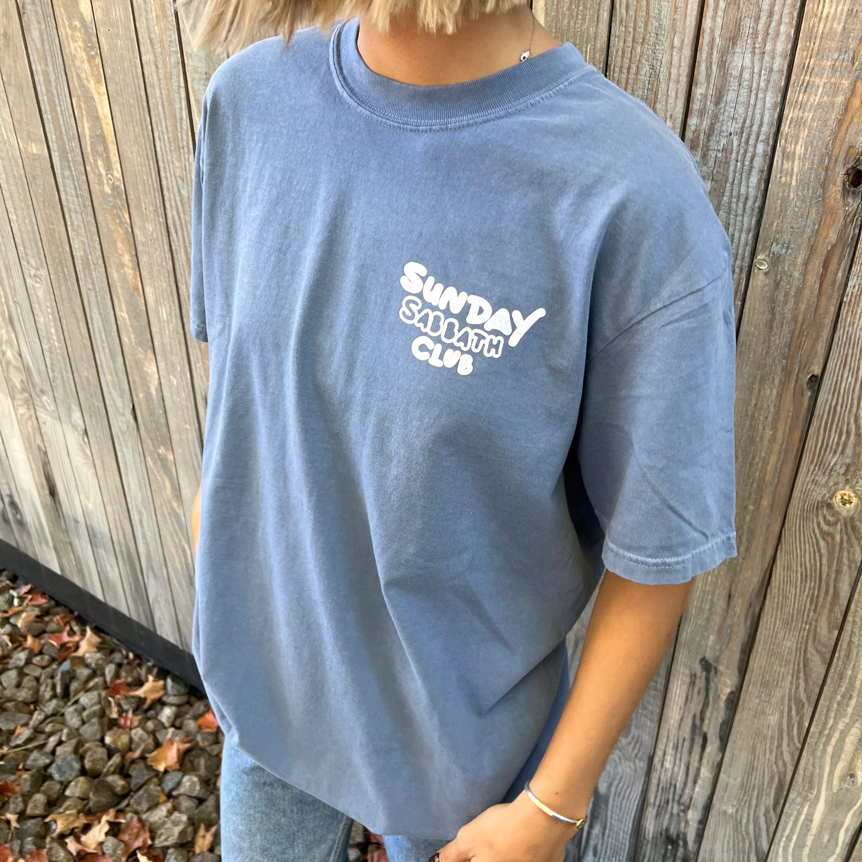 NEW! "SUNDAY SABBATH CLUB" PREMIUM COMFORT COLOR TEE sold by He Would Love First product image thumbnail 2