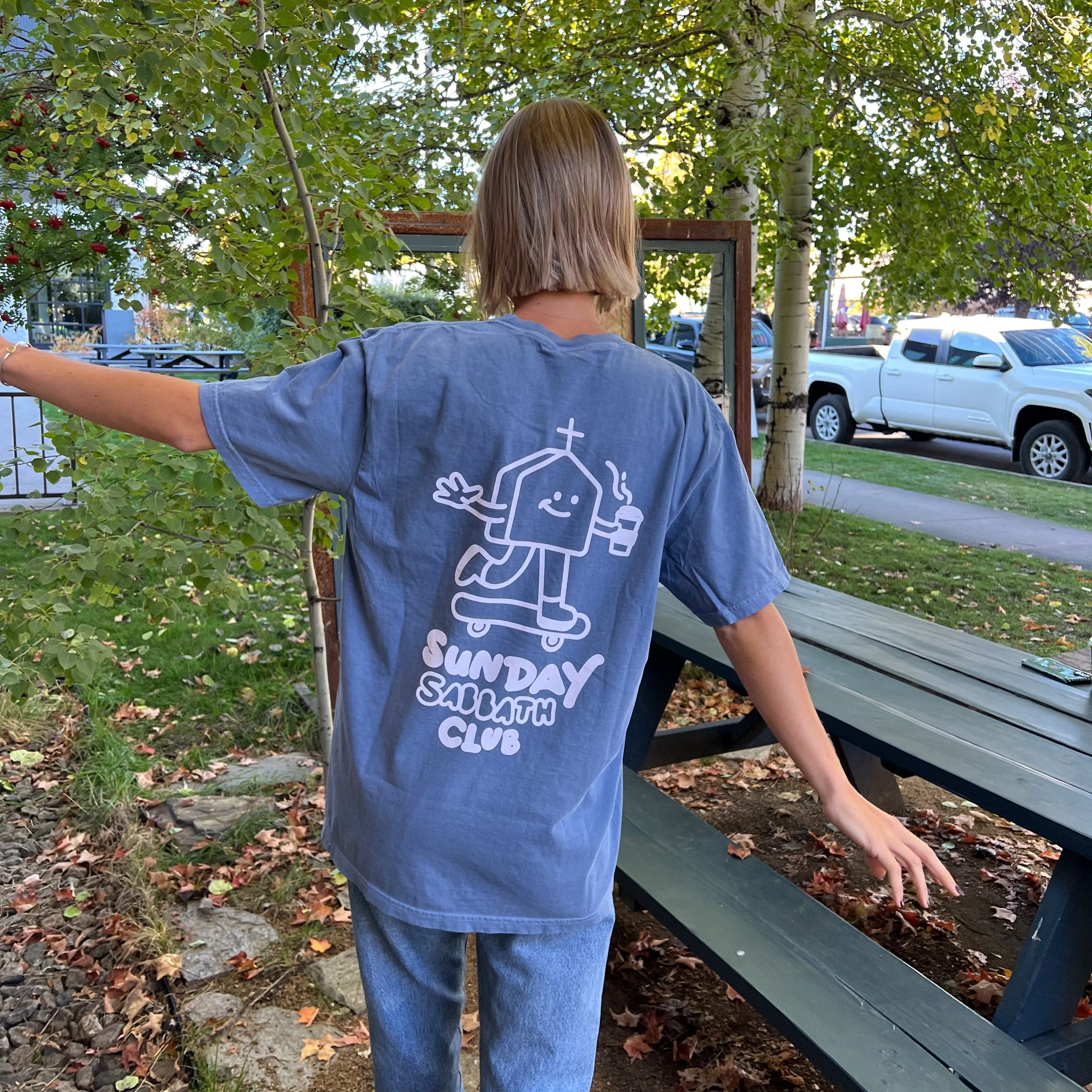 NEW! "SUNDAY SABBATH CLUB" PREMIUM COMFORT COLOR TEE sold by He Would Love First product image thumbnail 3