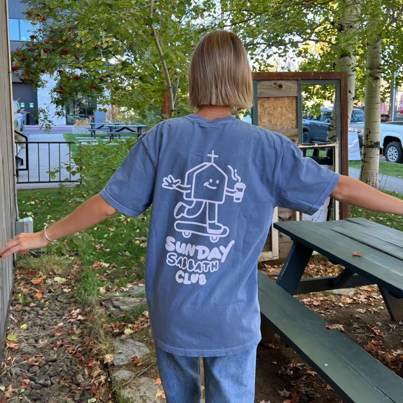 NEW! "SUNDAY SABBATH CLUB" PREMIUM COMFORT COLOR TEE sold by He Would Love First