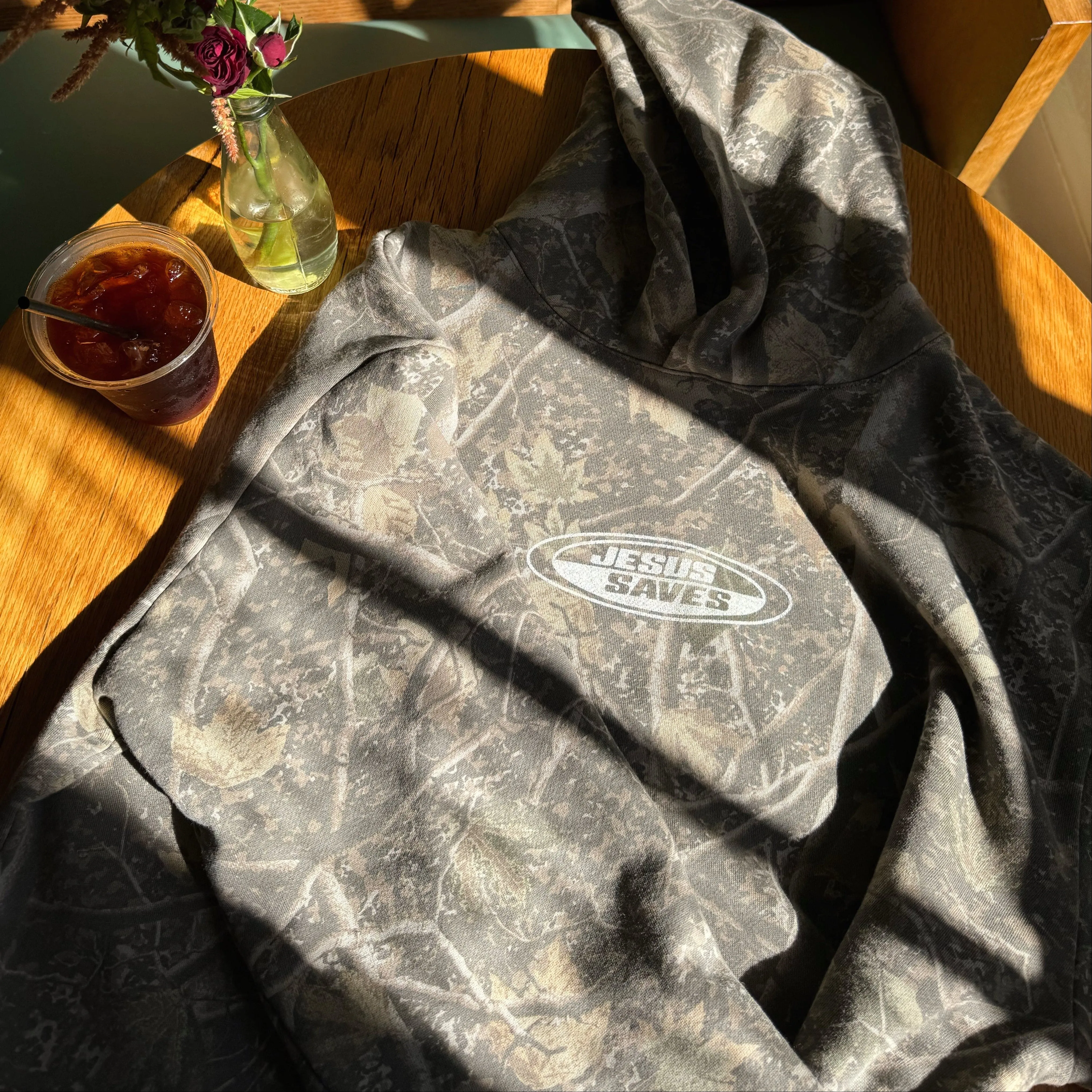 PREMIUM | "JESUS SAVES" HEAVY WEIGHT CAMO HOODIE sold by He Would Love First product image thumbnail 2