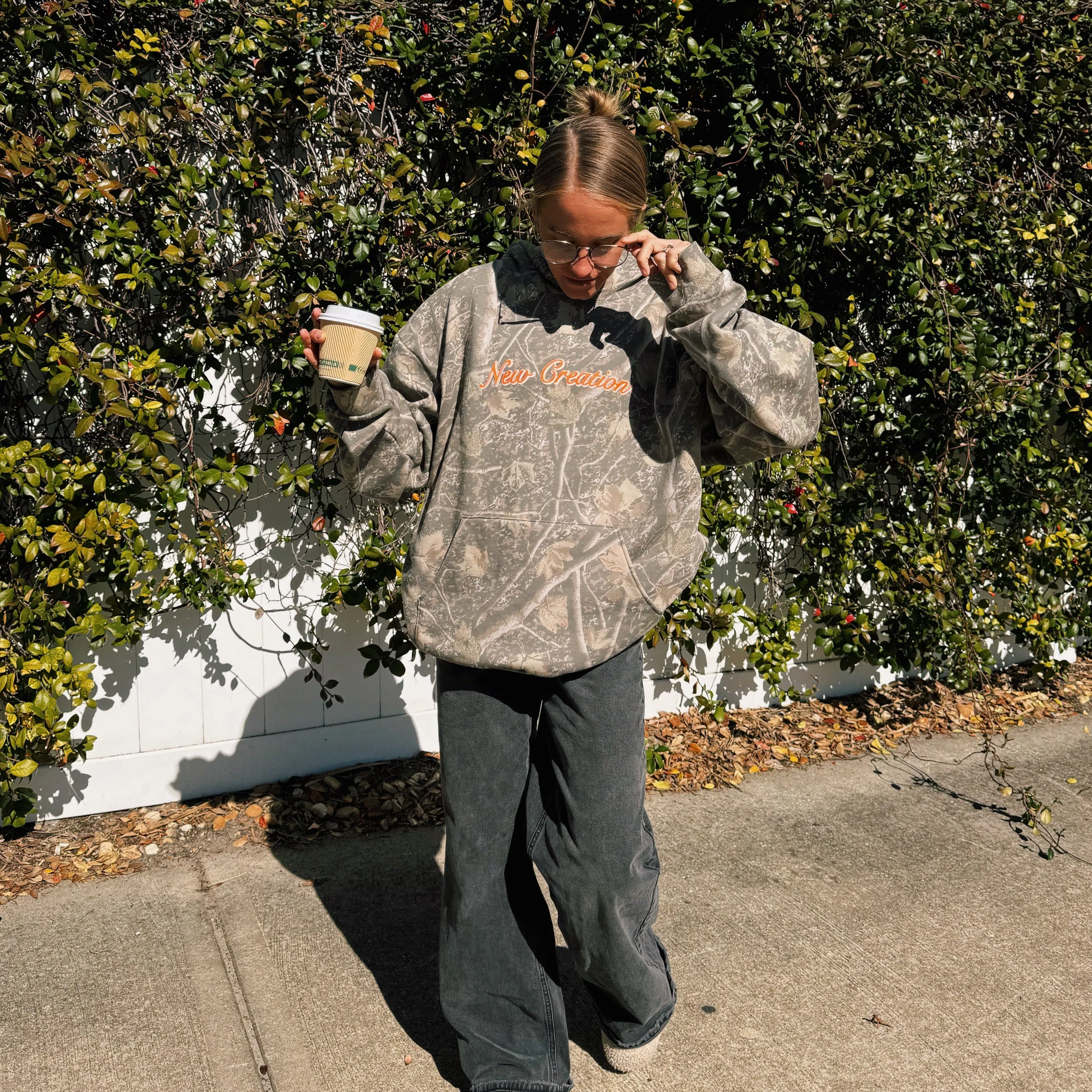 PREMIUM | "NEW CREATION" HEAVY WEIGHT CAMO HOODIE sold by He Would Love First product image thumbnail 3