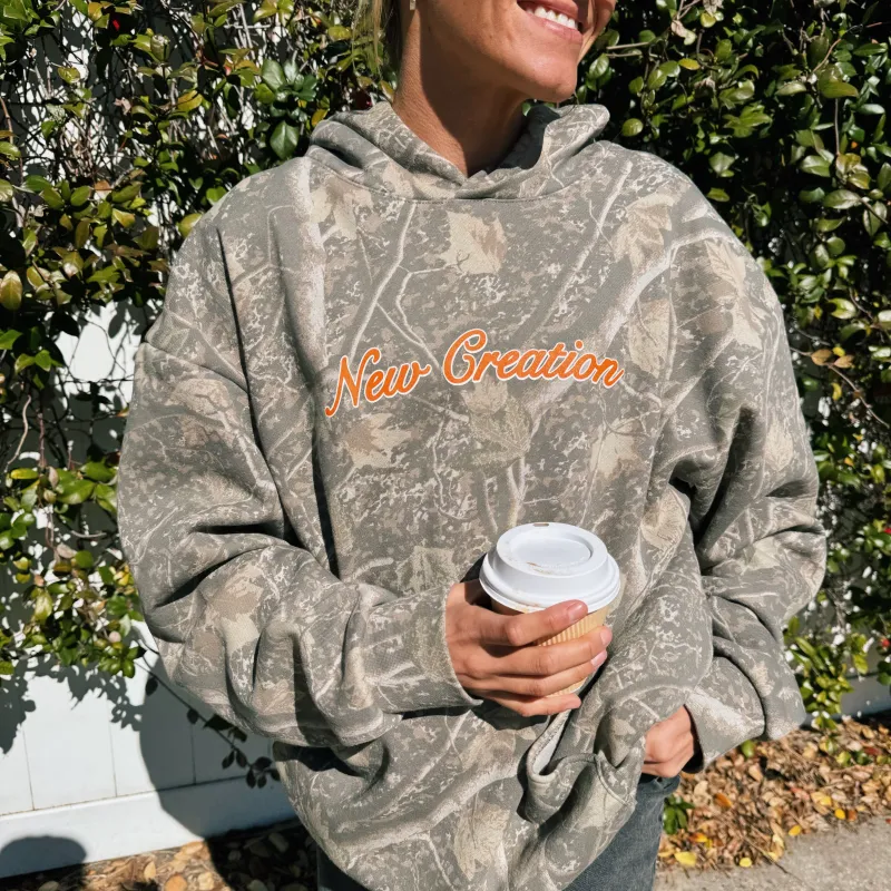 PREMIUM | "NEW CREATION" HEAVY WEIGHT CAMO HOODIE sold by He Would Love First