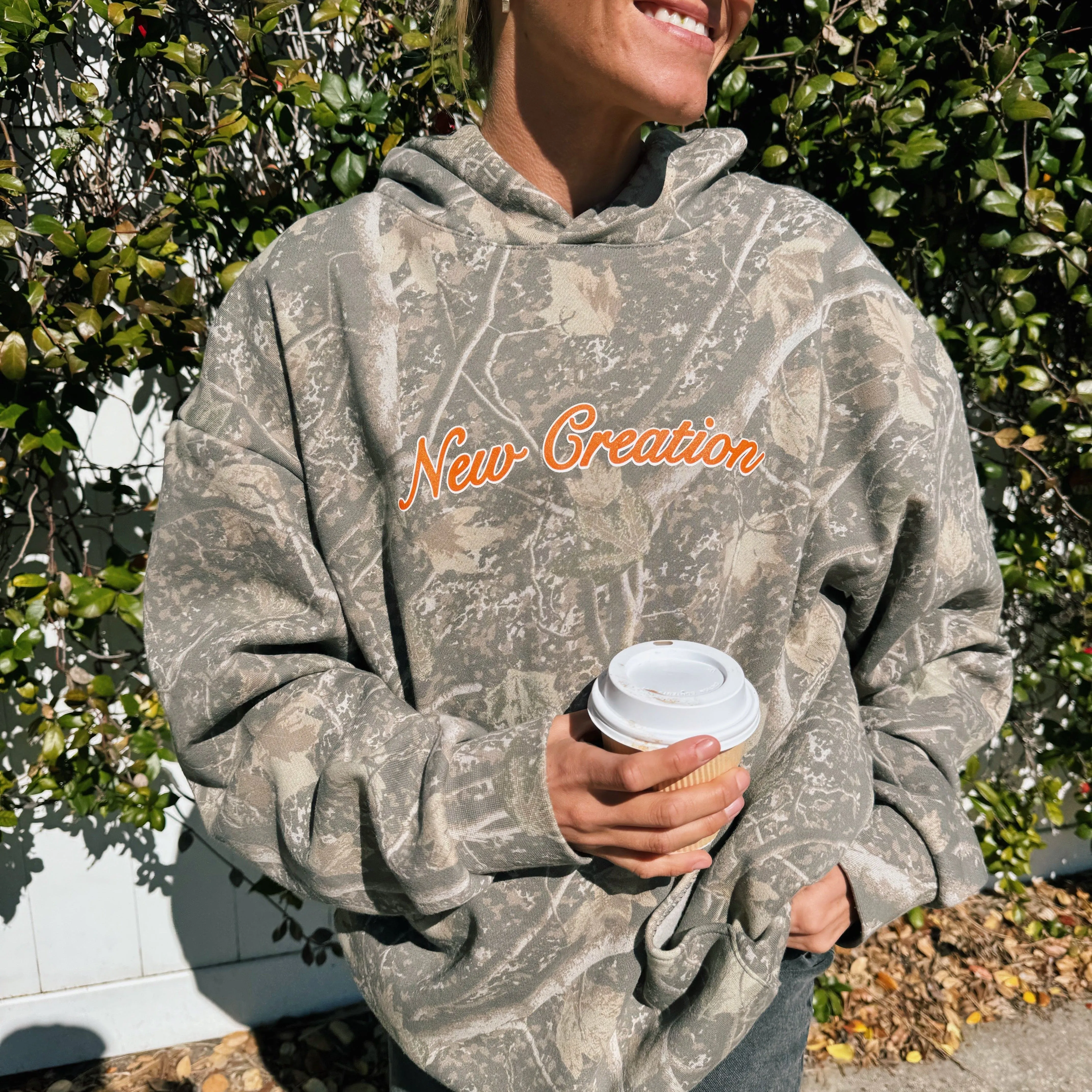 PREMIUM | "NEW CREATION" HEAVY WEIGHT CAMO HOODIE sold by He Would Love First