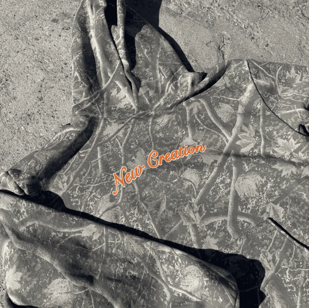 PREMIUM | "NEW CREATION" HEAVY WEIGHT CAMO HOODIE sold by He Would Love First product image thumbnail 2