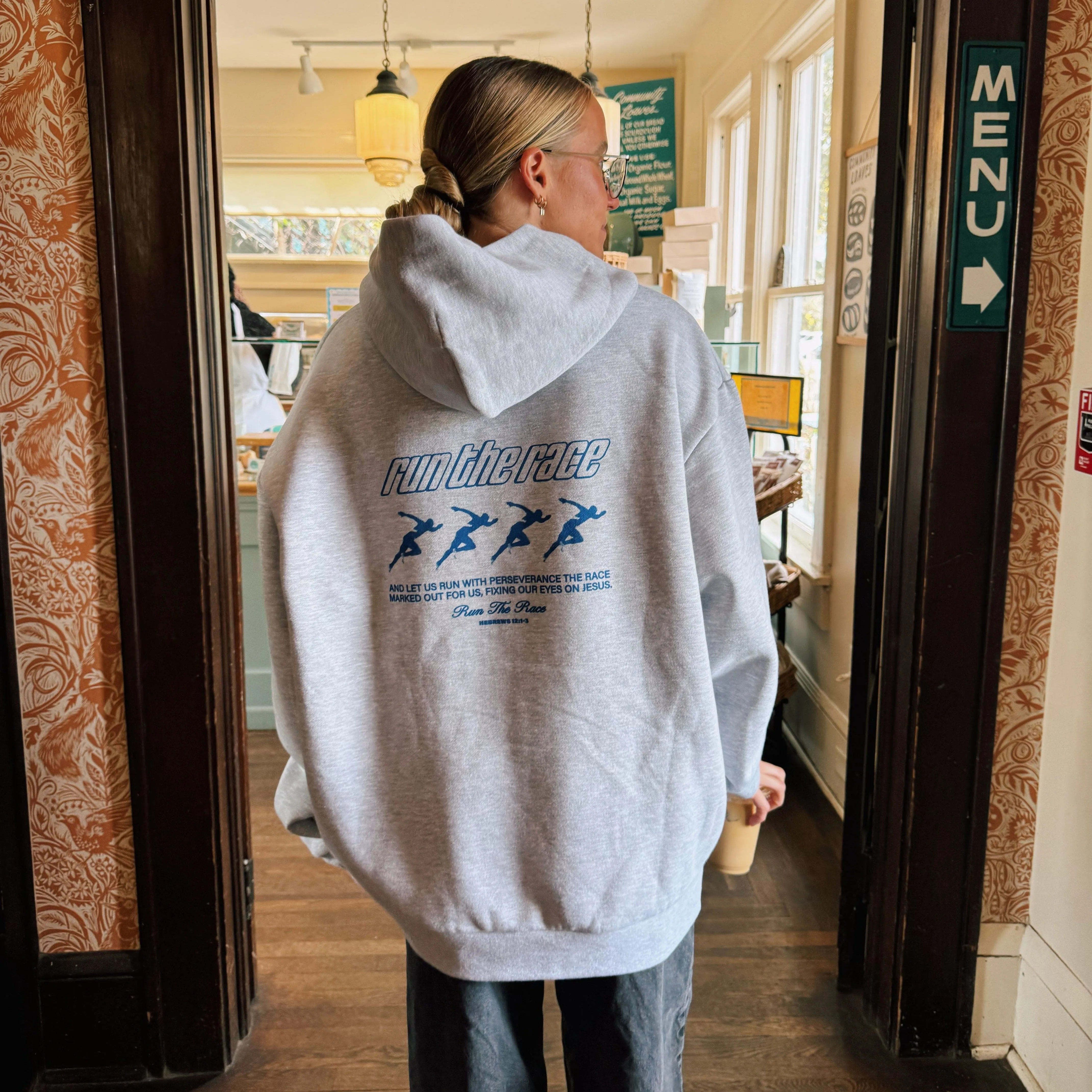 PREMIUM | "RUN THE RACE" HEAVY WEIGHT HOODIE sold by He Would Love First product image thumbnail 3