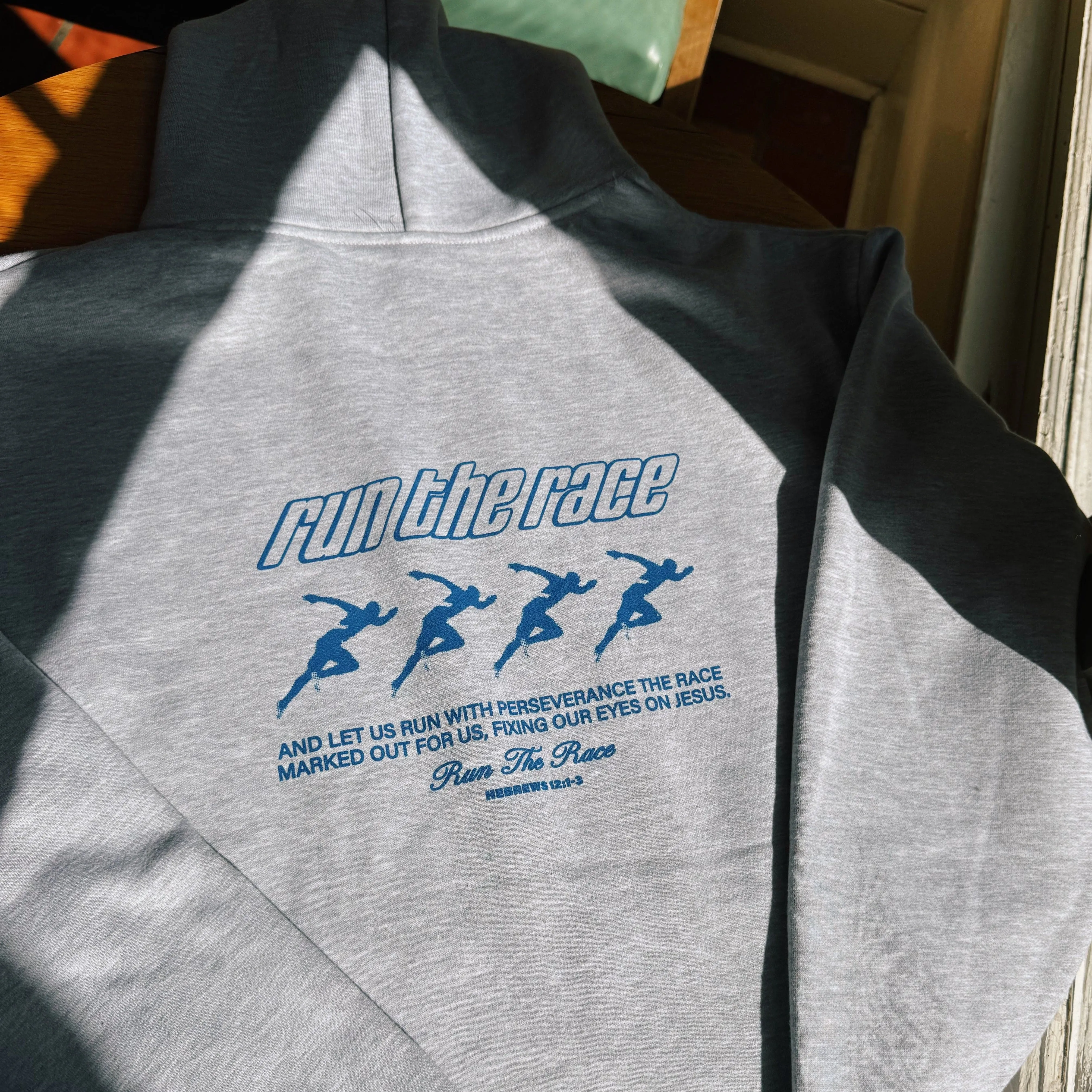 PREMIUM | "RUN THE RACE" HEAVY WEIGHT HOODIE sold by He Would Love First product image thumbnail 4