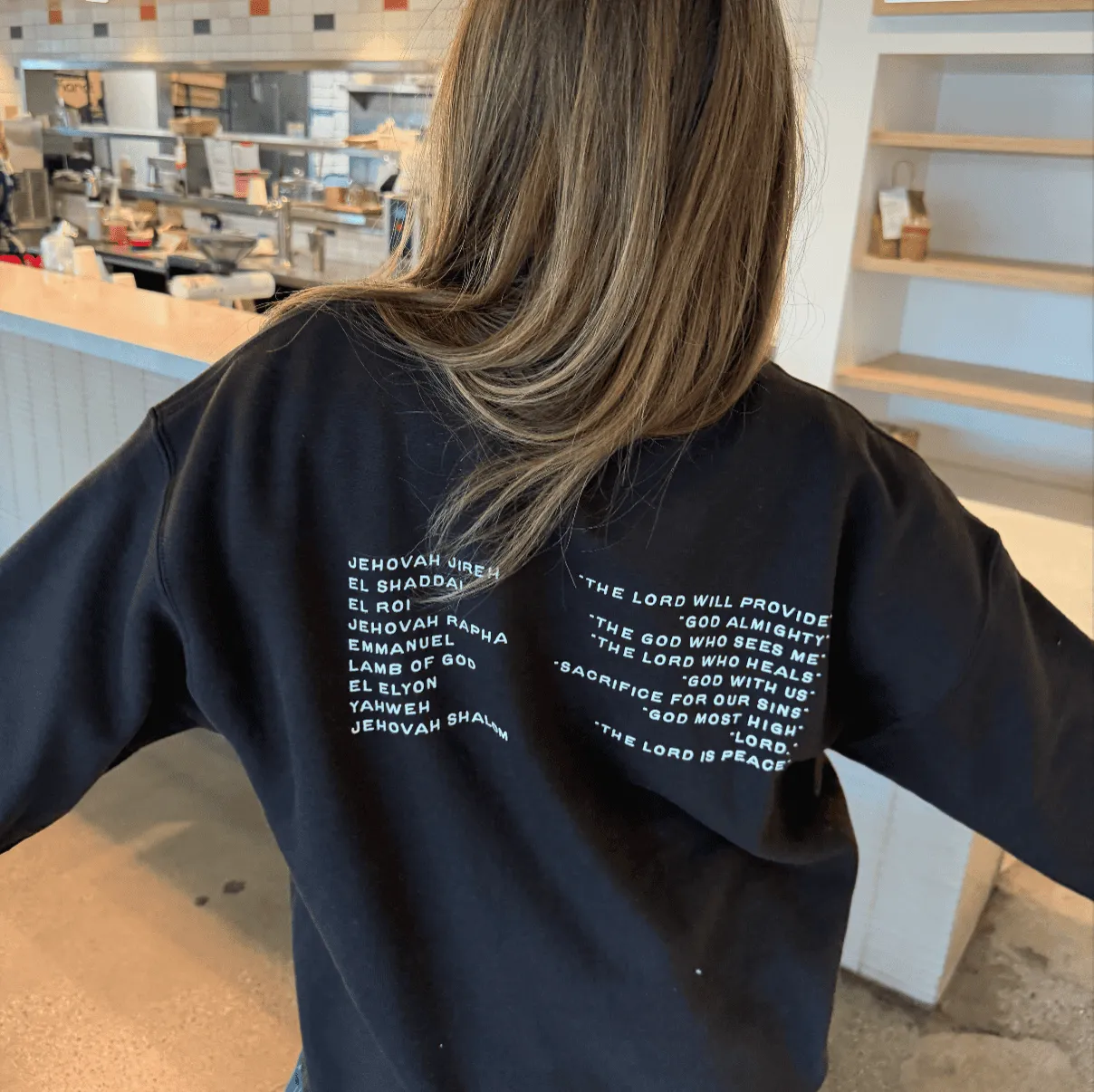 NEW! | "NAMES OF GOD" CREWNECK | CHOCOLATE sold by He Would Love First