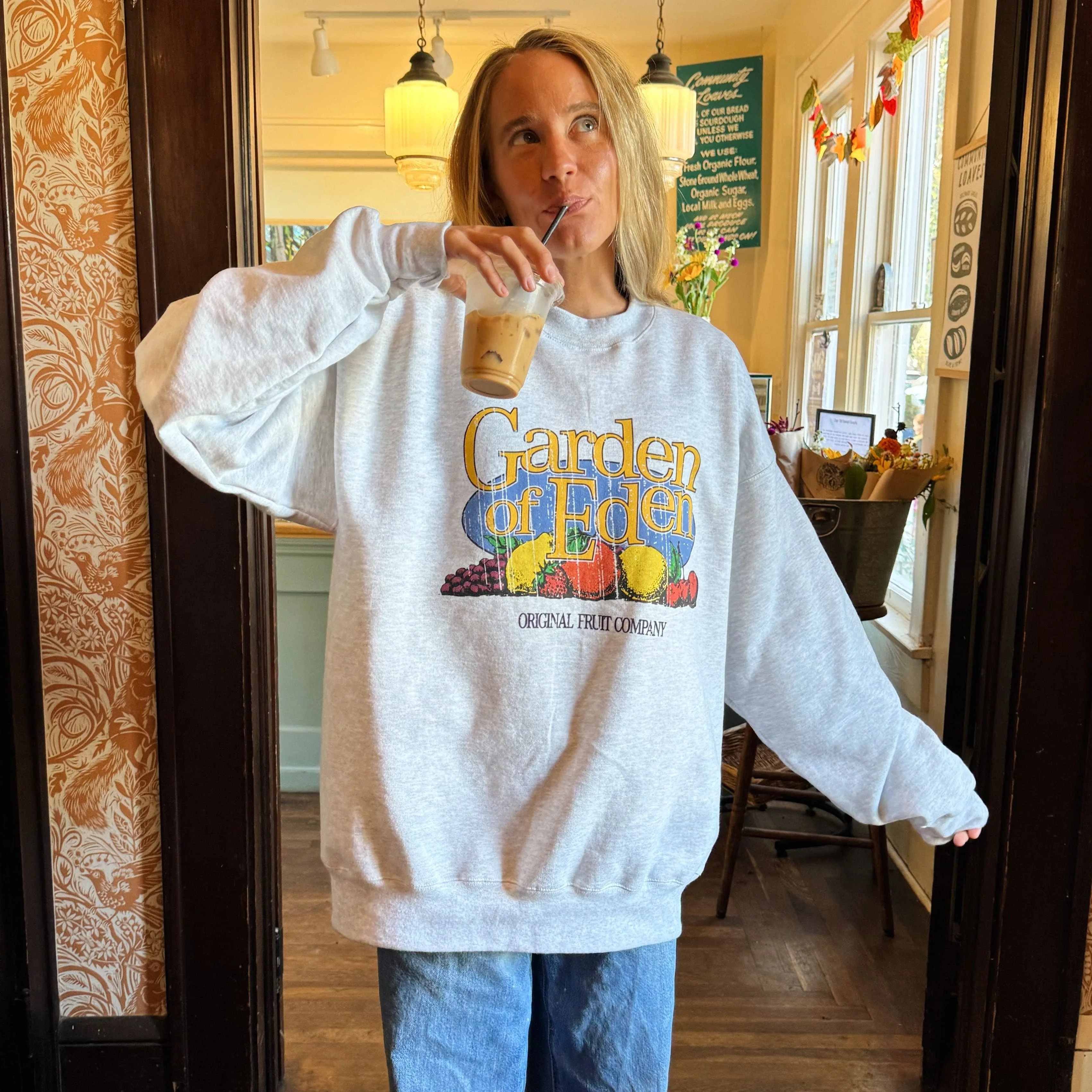 NEW! | "GARDEN OF EDEN" CREWNECK | ASH sold by He Would Love First product image thumbnail 5