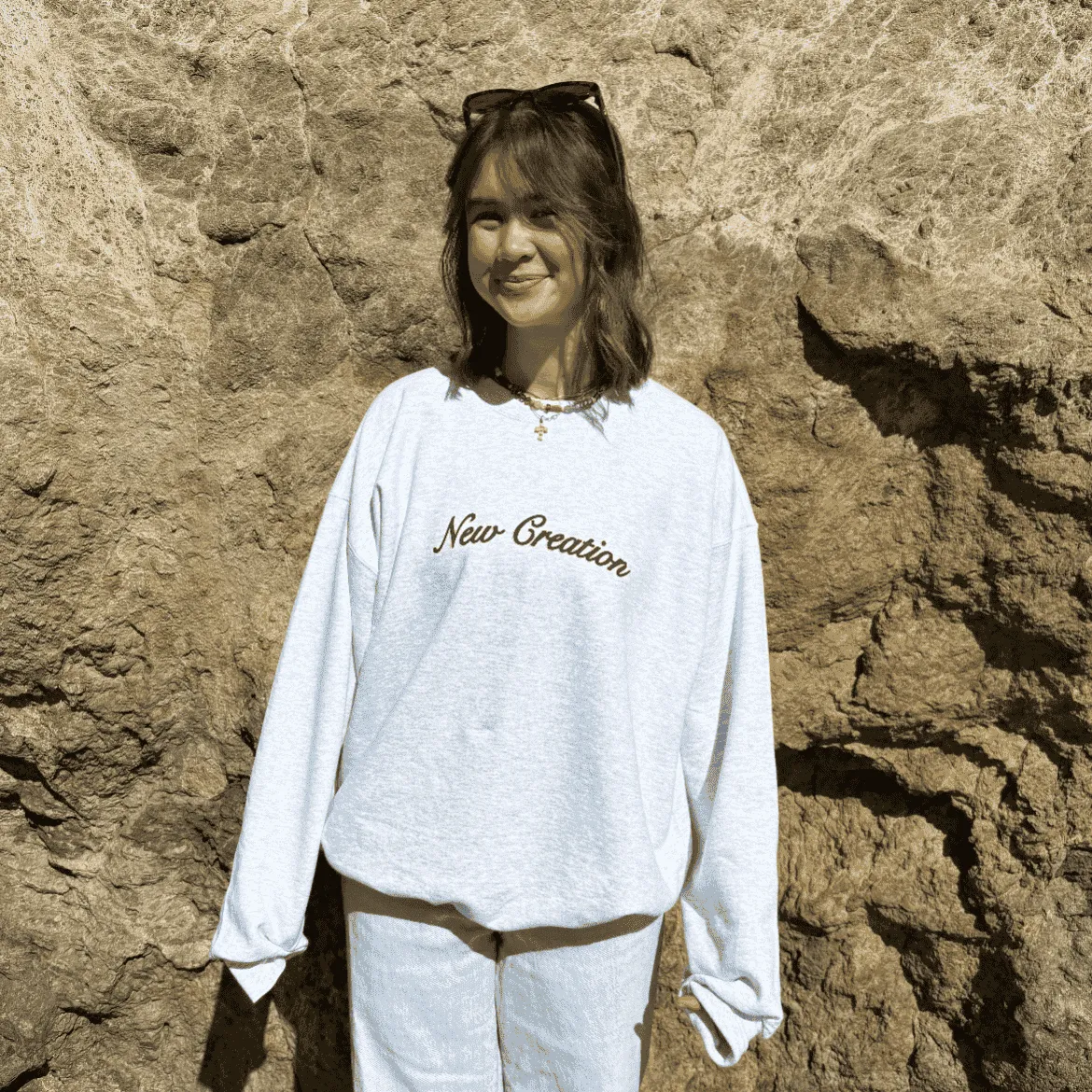 NEW! | "NEW CREATION | CREWNECK | ASH sold by He Would Love First product image thumbnail 3