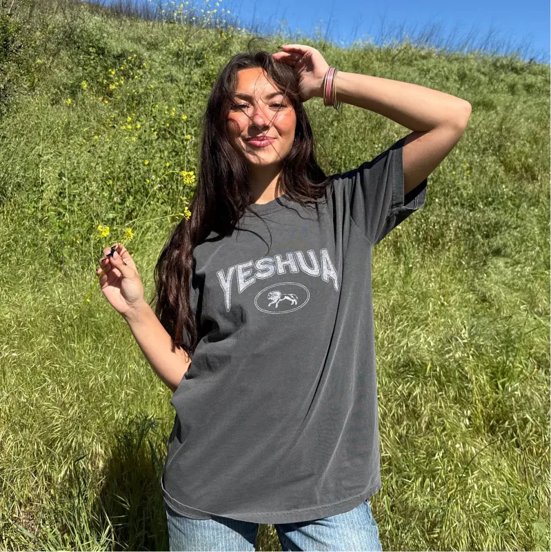 NEW! | "YESHUA" COMFORT COLOR TEE | PEPPER made by He Would Love First