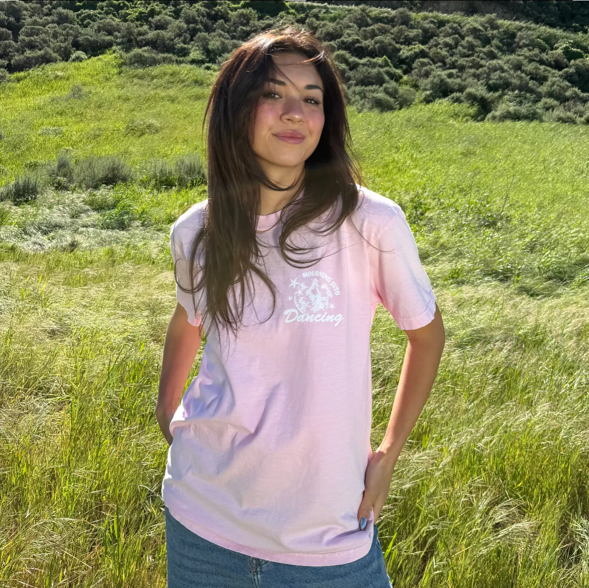 NEW! | "MOURNING TO DANCING" COMFORT COLOR TEE | PINK sold by He Would Love First product image thumbnail 2
