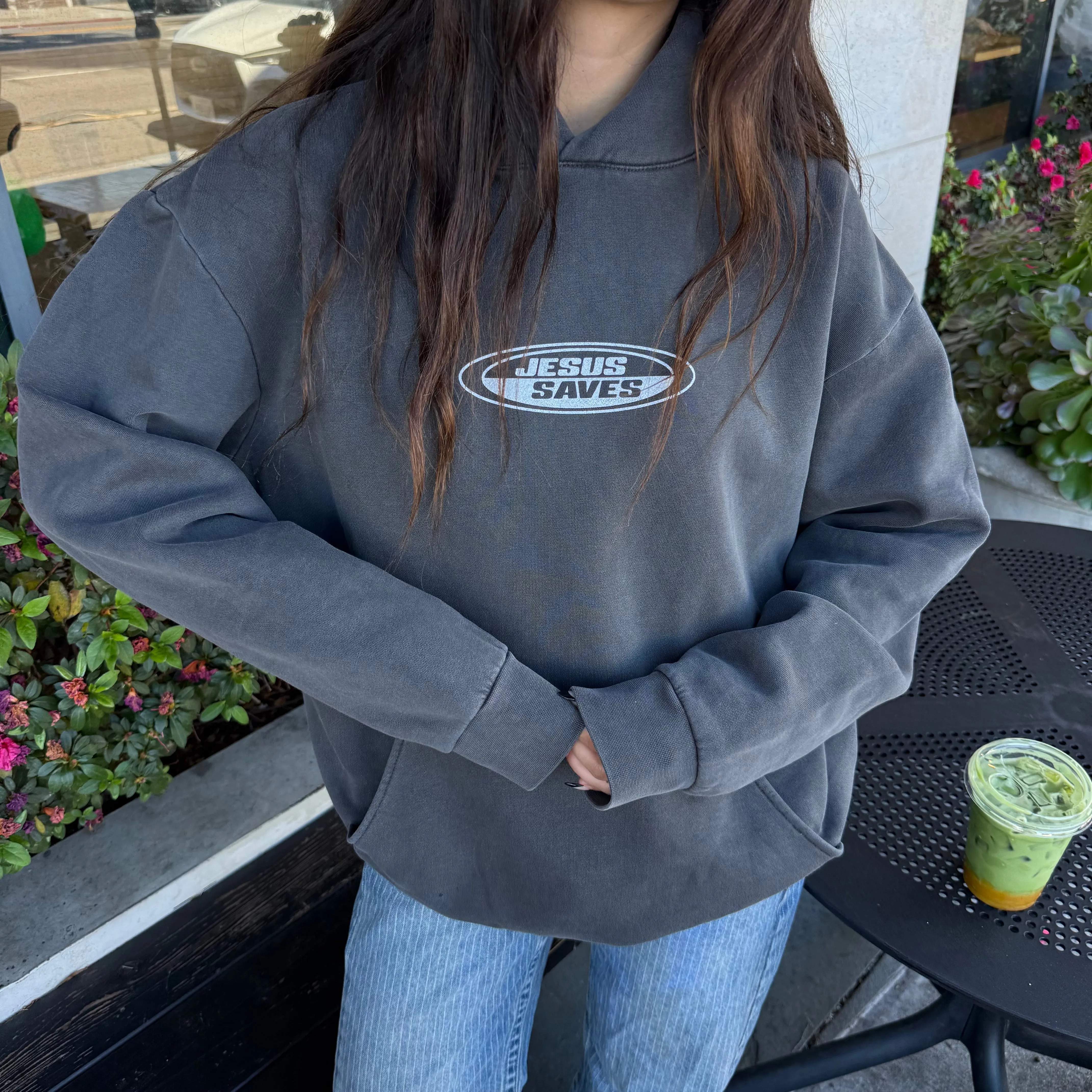 PREMIUM! | "JESUS SAVES" PREMIUM HEAVY WEIGHT HOODIE | PEPPER sold by He Would Love First product image thumbnail 3