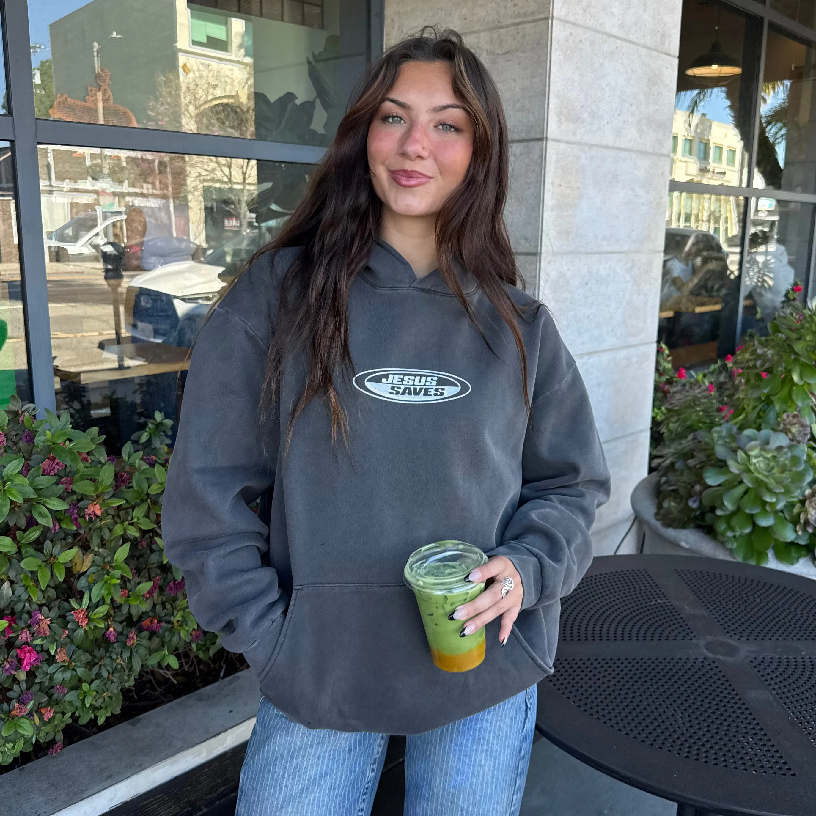 PREMIUM! | "JESUS SAVES" PREMIUM HEAVY WEIGHT HOODIE | PEPPER sold by He Would Love First product image thumbnail 2