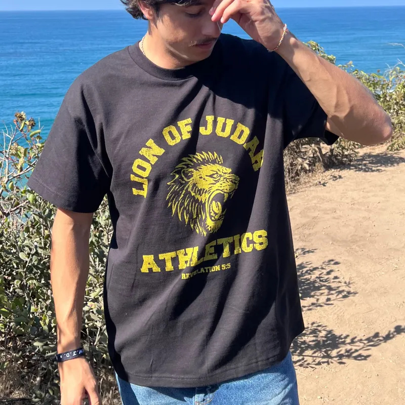 LION OF JUDAH ATHLETICS TEE made by He Would Love First