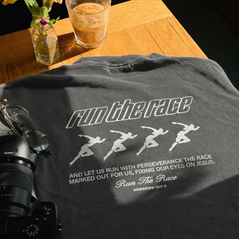 RUN THE RACE COMFORT COLOR TEE made by He Would Love First