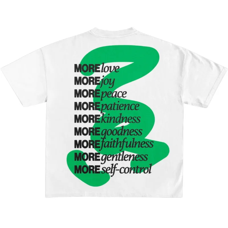 NEW | "MORE FRUIT" PREMIUM COMFORT COLOR TEE | WHITE sold by He Would Love First