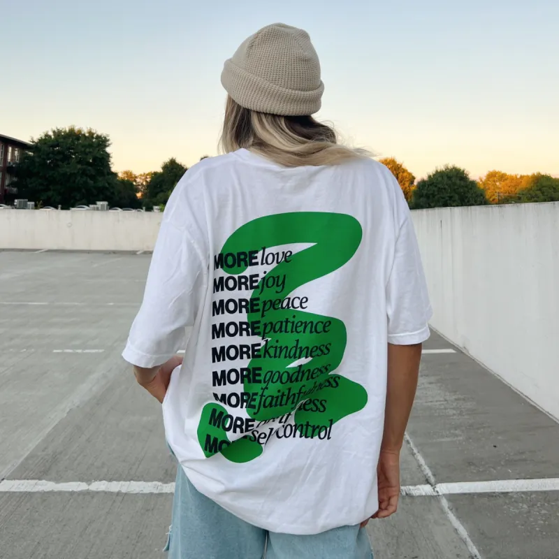 NEW | "MORE FRUIT" PREMIUM COMFORT COLOR TEE | WHITE sold by He Would Love First