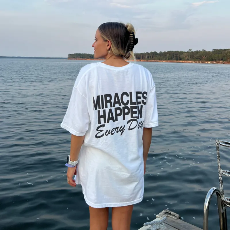 LIMITED! "MIRACLES" PREMIUM COMFORT COLORS TEE sold by He Would Love First