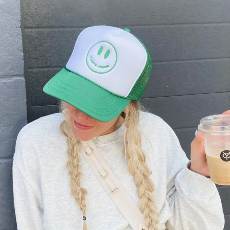 SMILEY | TRUCKER HAT | GREEN sold by He Would Love First