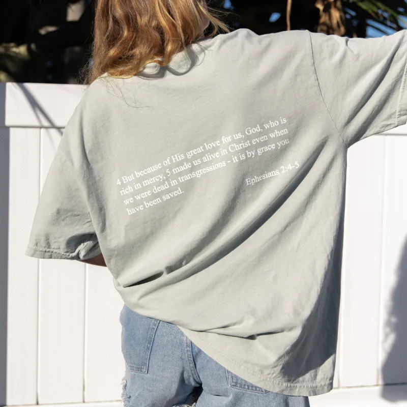 RESTOCK! | "SCRIPTURE" PREMIUM COMFORT COLOR TEE | SAGE sold by He Would Love First