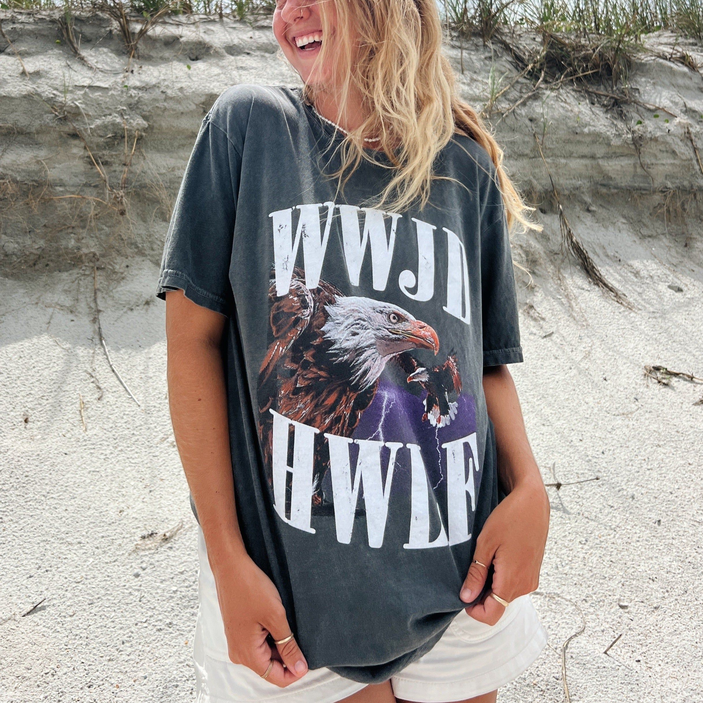 NEW! | "VINTAGE EAGLE" PREMIUM COMFORT COLOR TEE | PEPPER sold by He Would Love First