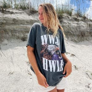 NEW! | "VINTAGE EAGLE" PREMIUM COMFORT COLOR TEE | PEPPER sold by He Would Love First