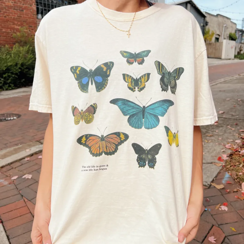 NEW! LIMITED! | "BUTTERFLY" COMFORT COLORS TEE | IVORY sold by He Would Love First